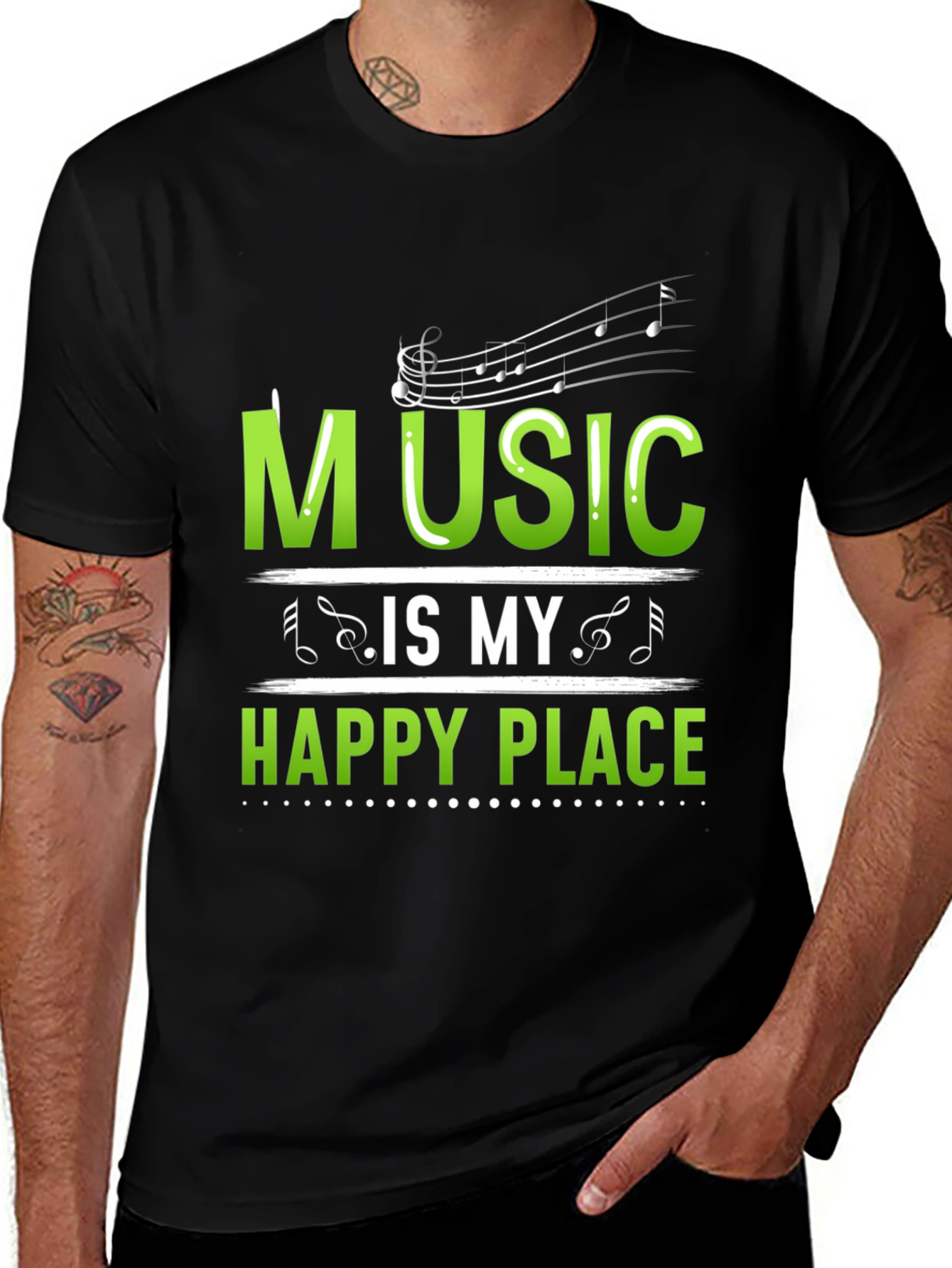 Variant 11 of Music is My Happy Place T-Shirt