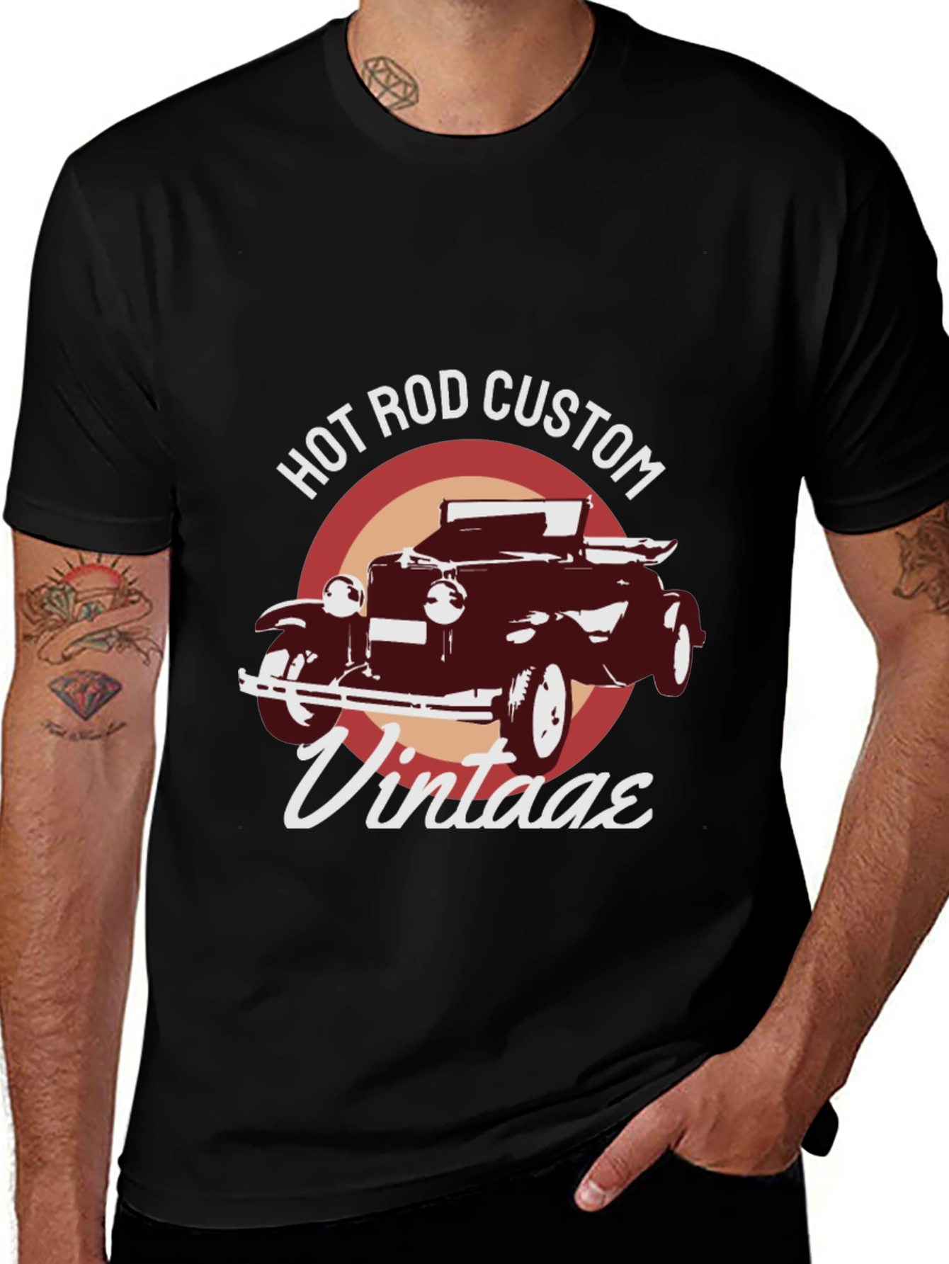 Variant 17 of Vintage Hot Rod Custom Graphic T-Shirt