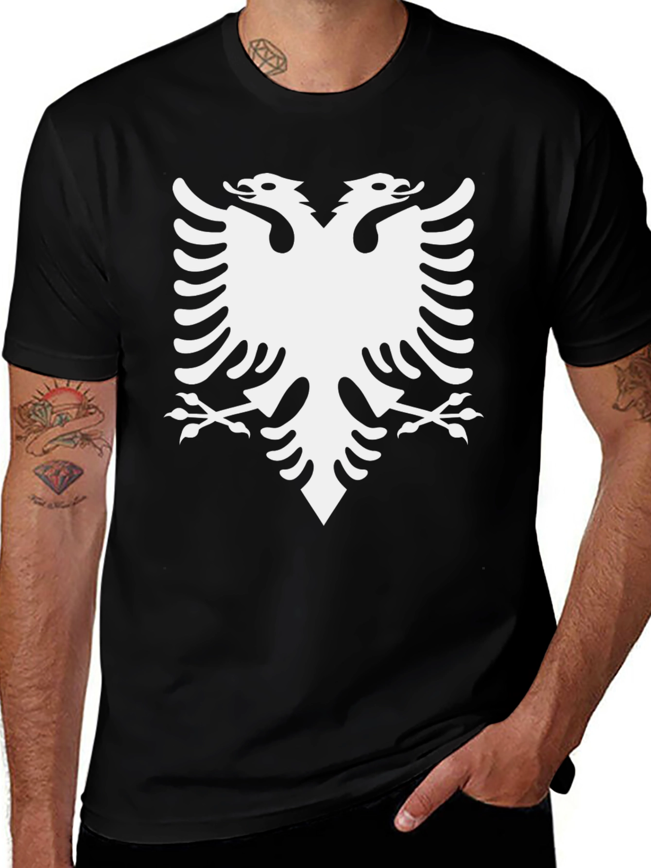 Albanian Eagle Black T-Shirt