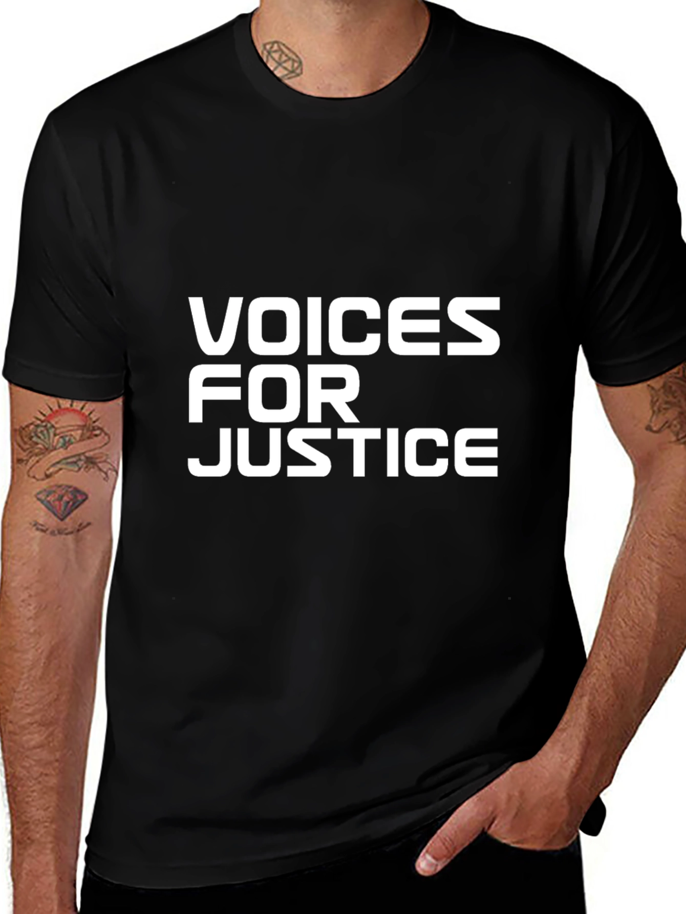 Voices for Justice Black T-Shirt