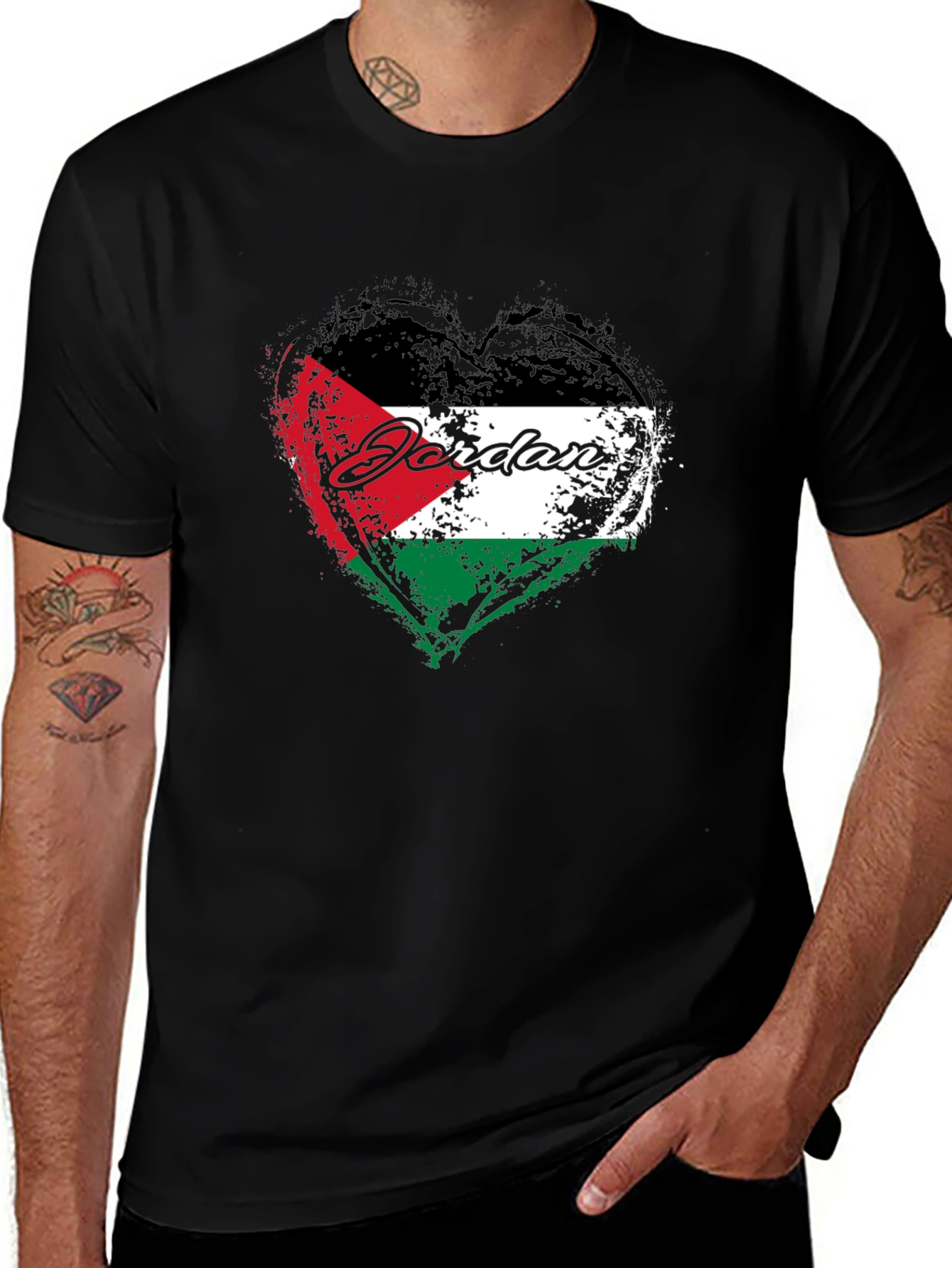 Jordan Flag Heart T-Shirt