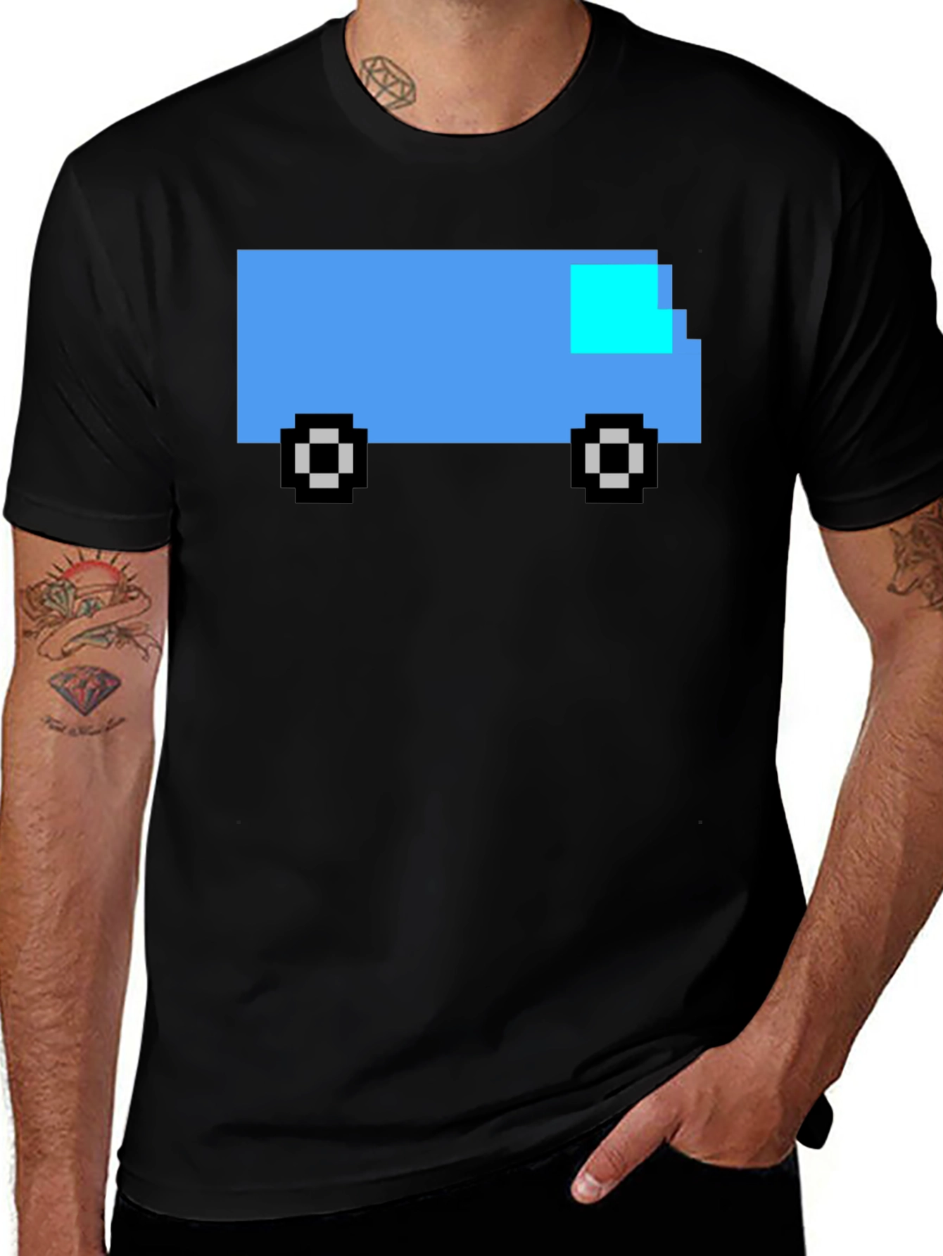 Variant 27 of Retro 8-Bit Pixel Van Graphic T-Shirt