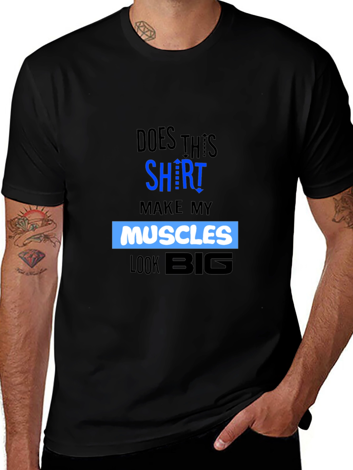 Variant 18 of Muscles Graphic T-Shirt - Funny Gym Workout Tee