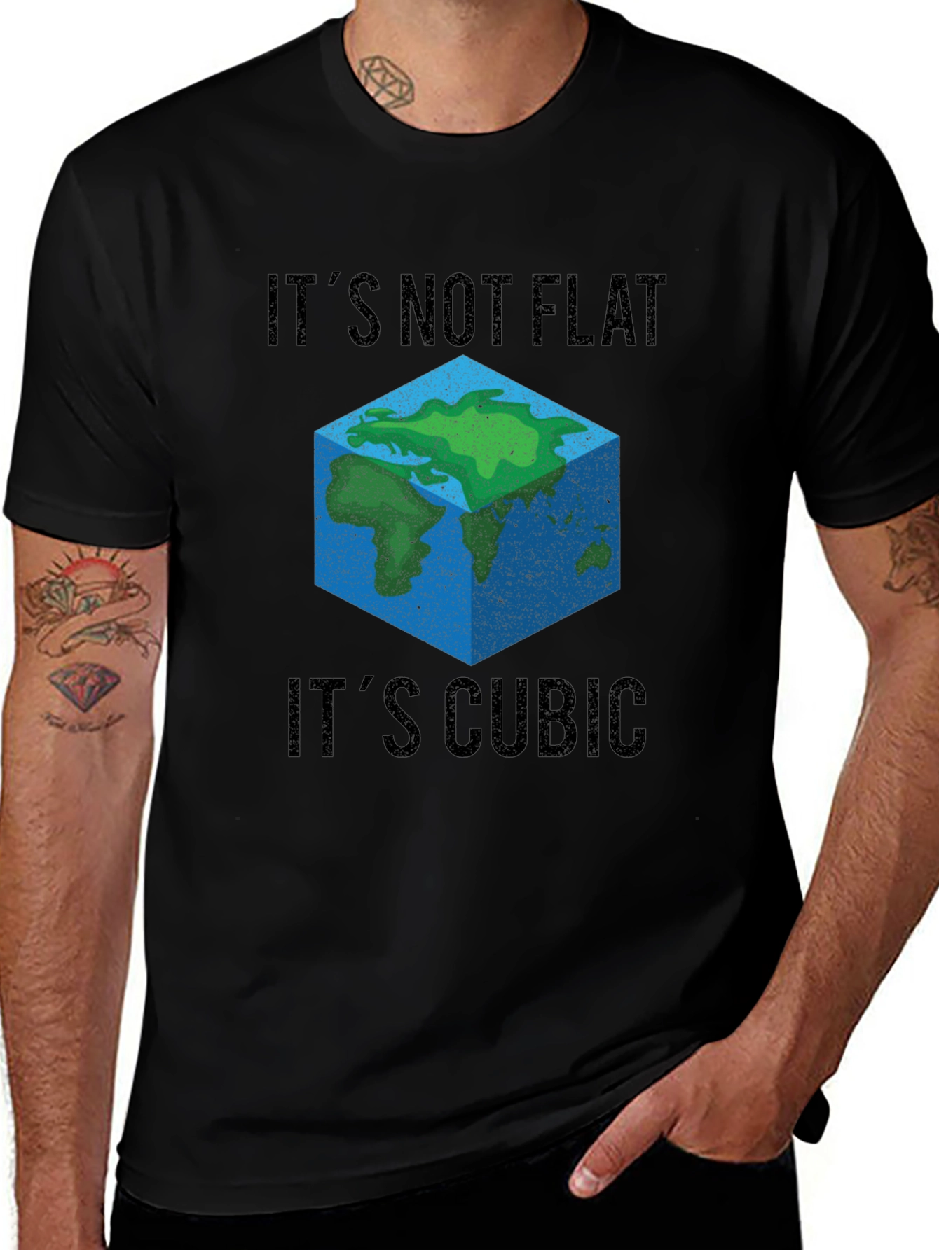Variant 22 of Cubic Earth T-Shirt - It's Not Flat!