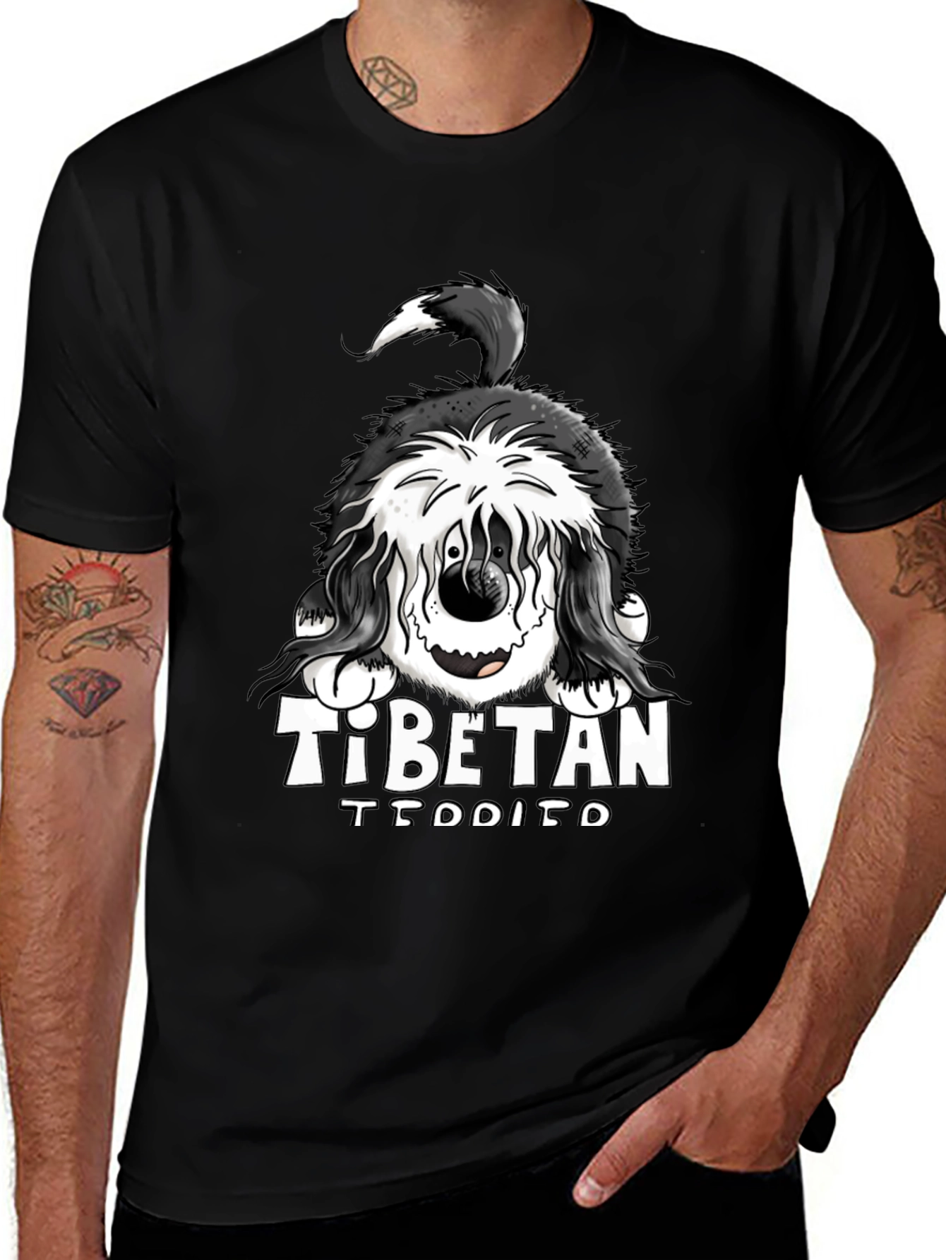 Variant 24 of Tibetan TEDDITO Funny Dog T-Shirt