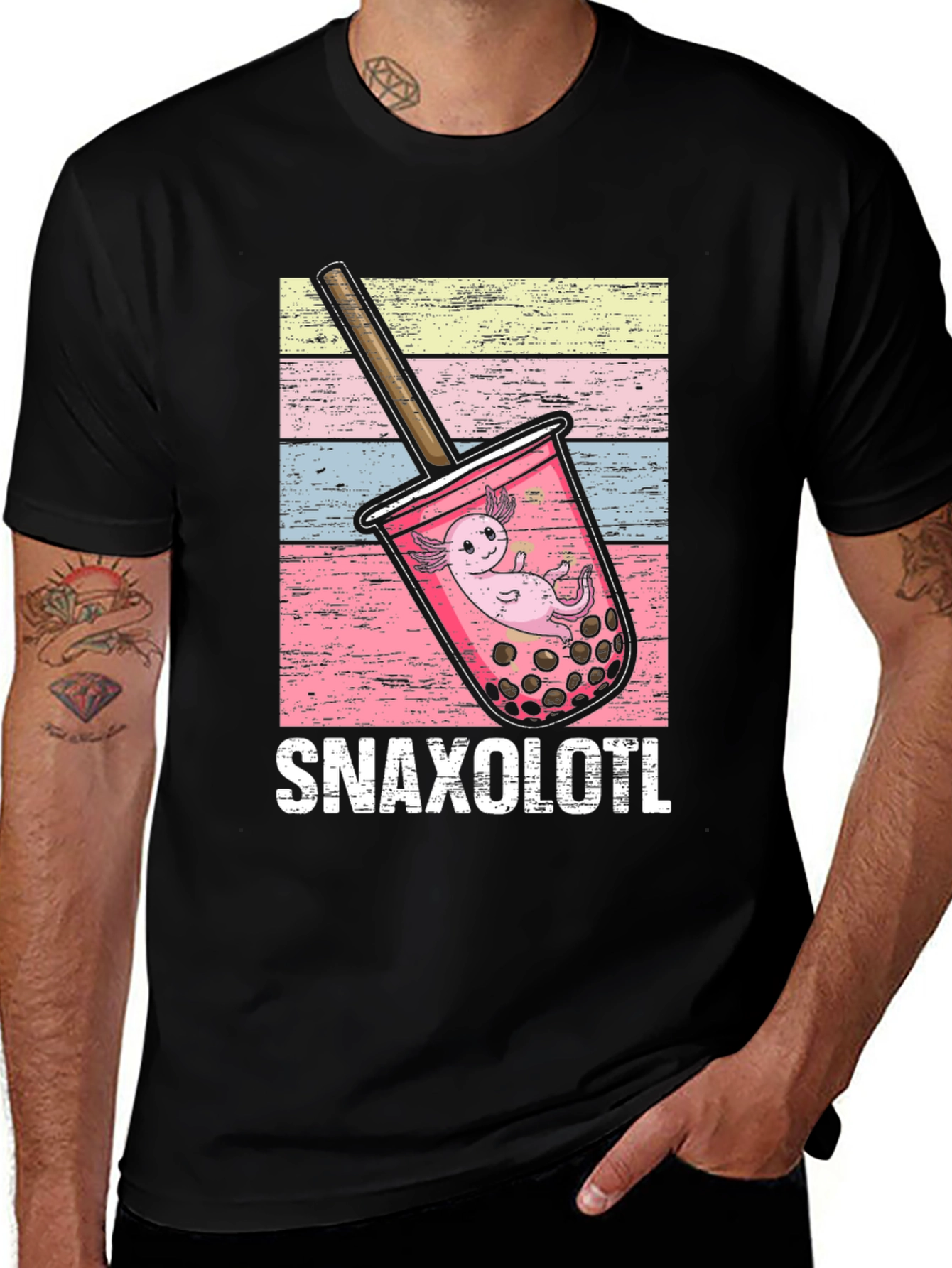 Variant 26 of Snaxolotl Bubble Tea T-Shirt