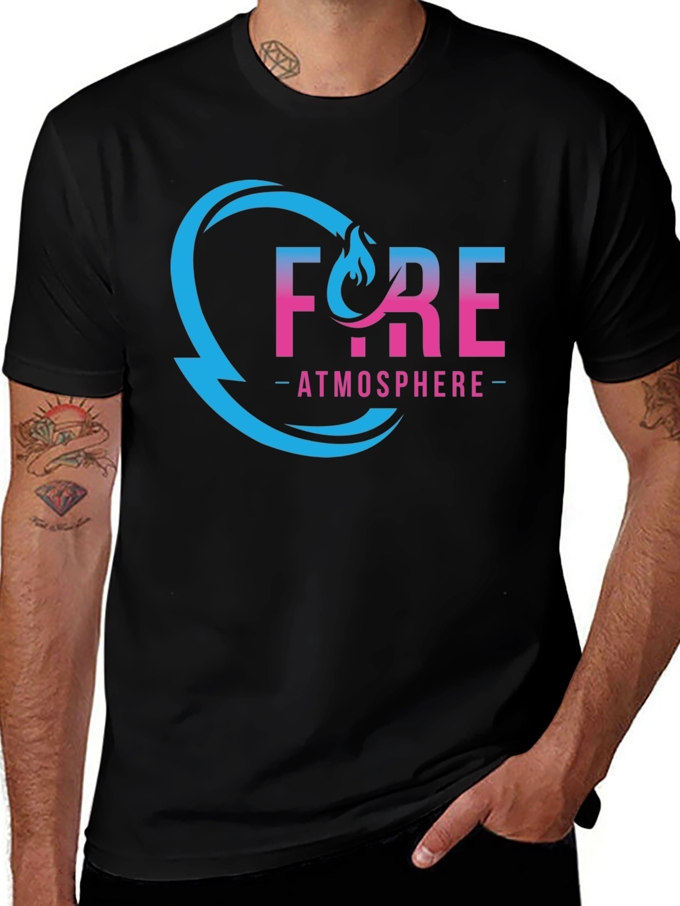 Variant 19 of Fyre Atmosphere Black Graphic Tee