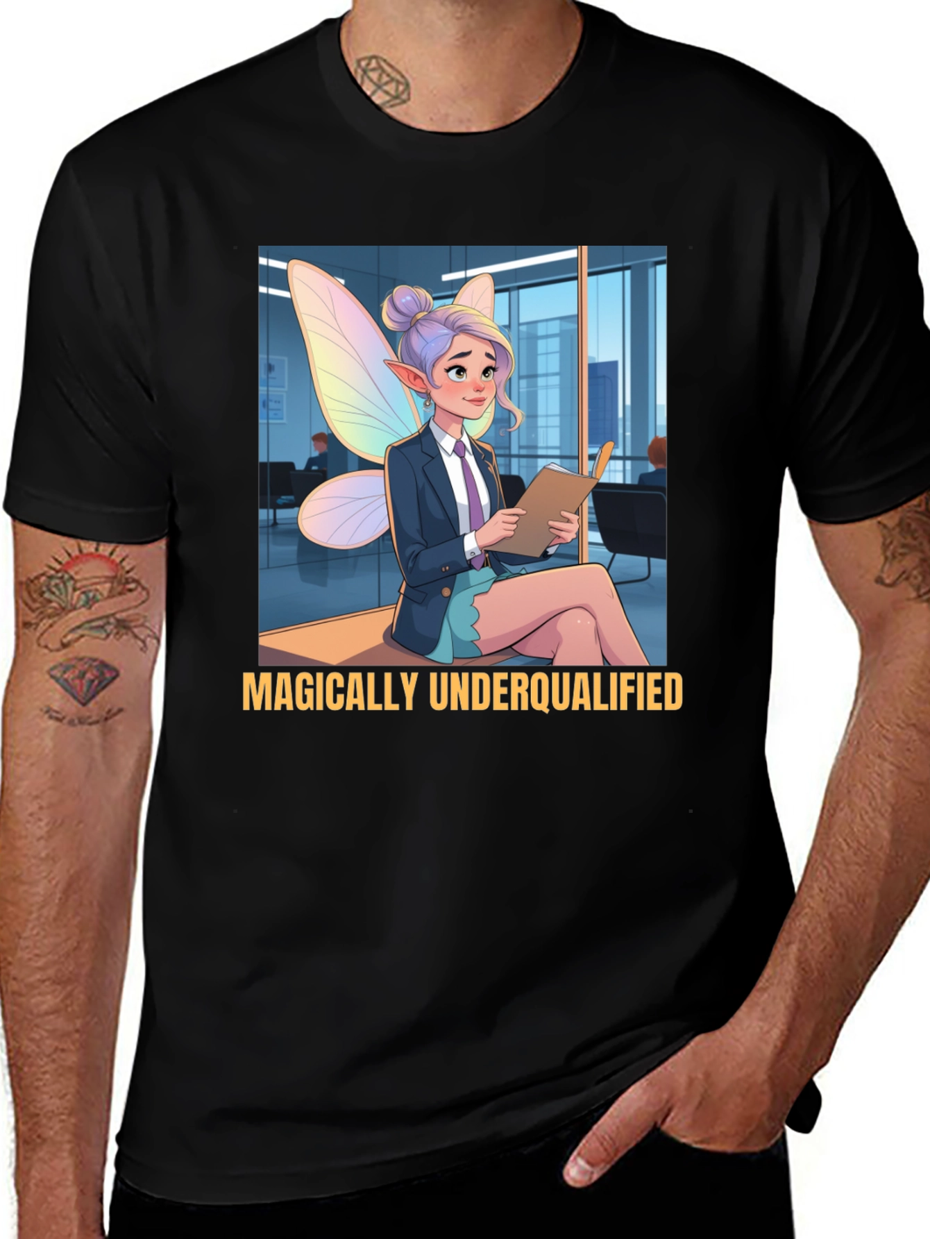 Variant 8 of Magically Underqualified T-Shirt