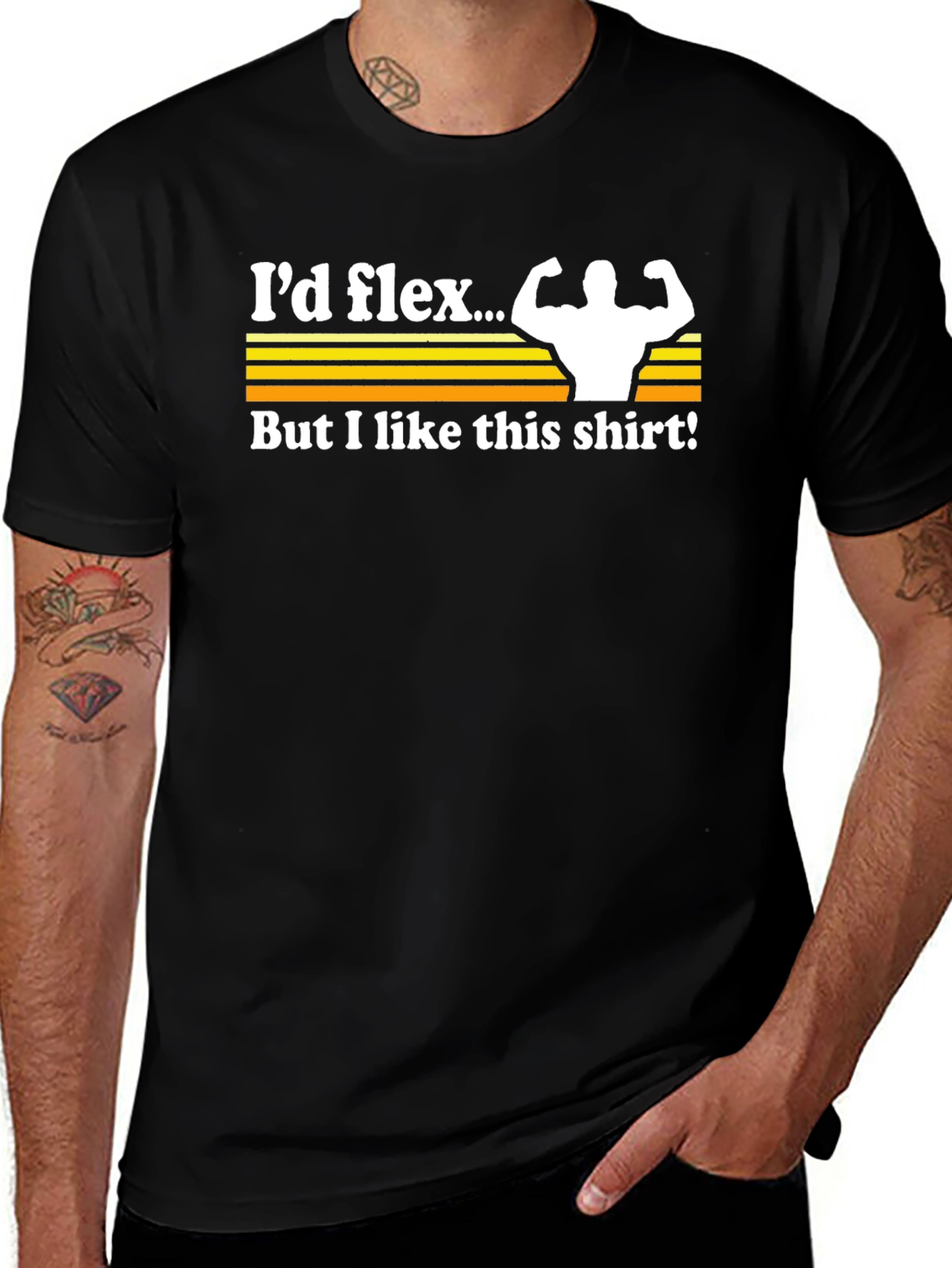 Variant 16 of I'd Flex Funny Gym Workout T-Shirt