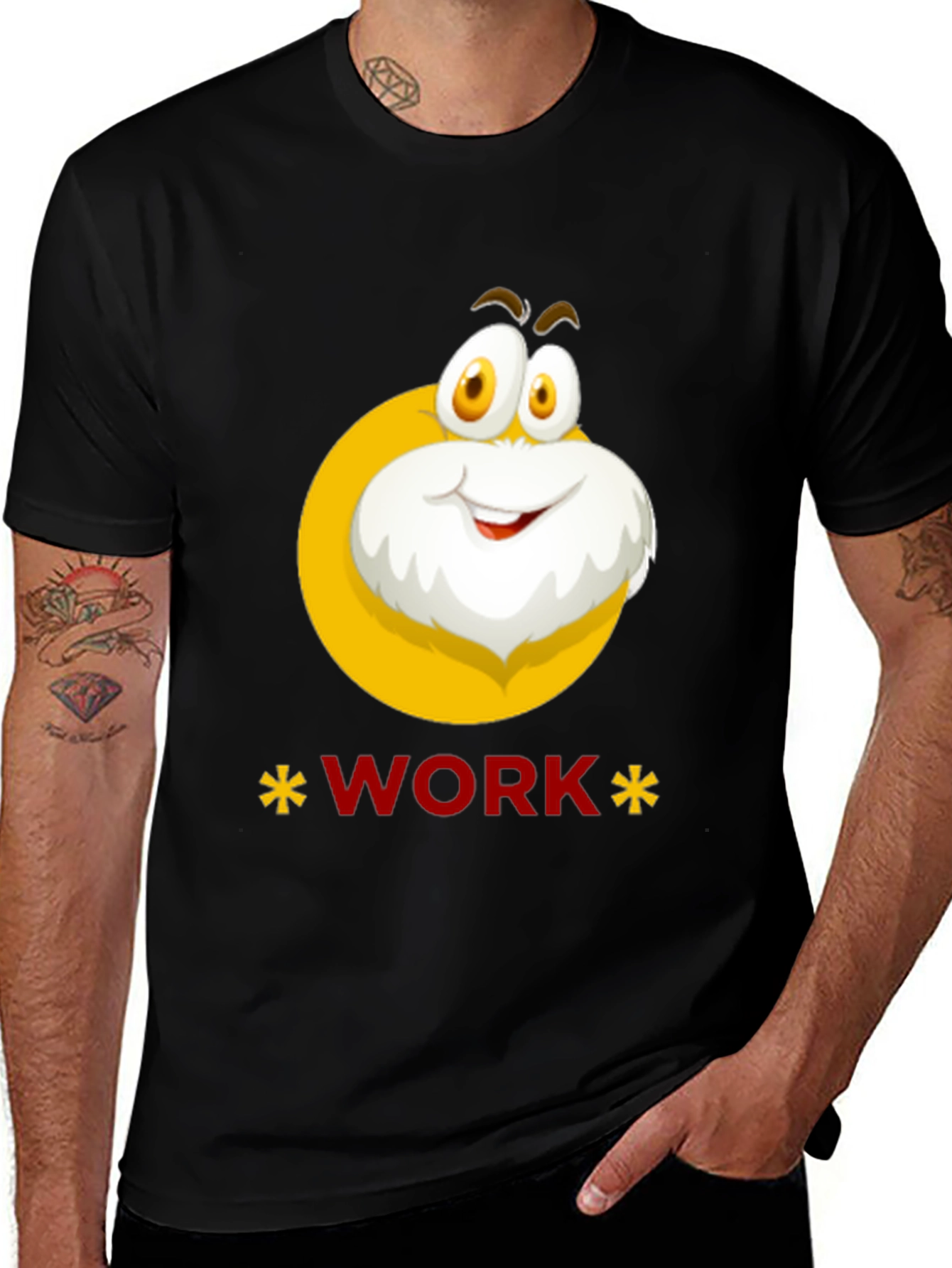 Variant 9 of Funny Cartoon Character Work Graphic T-Shirt