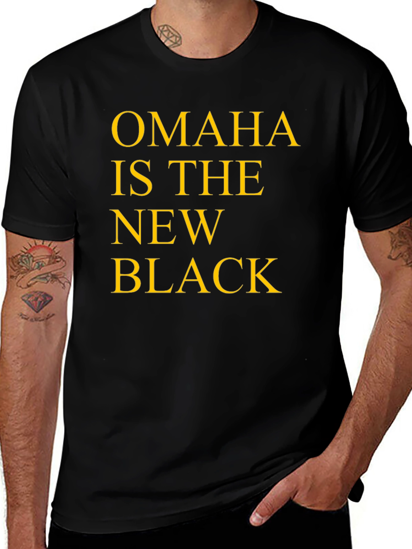 Variant 28 of Omaha is the New Black Graphic Tee