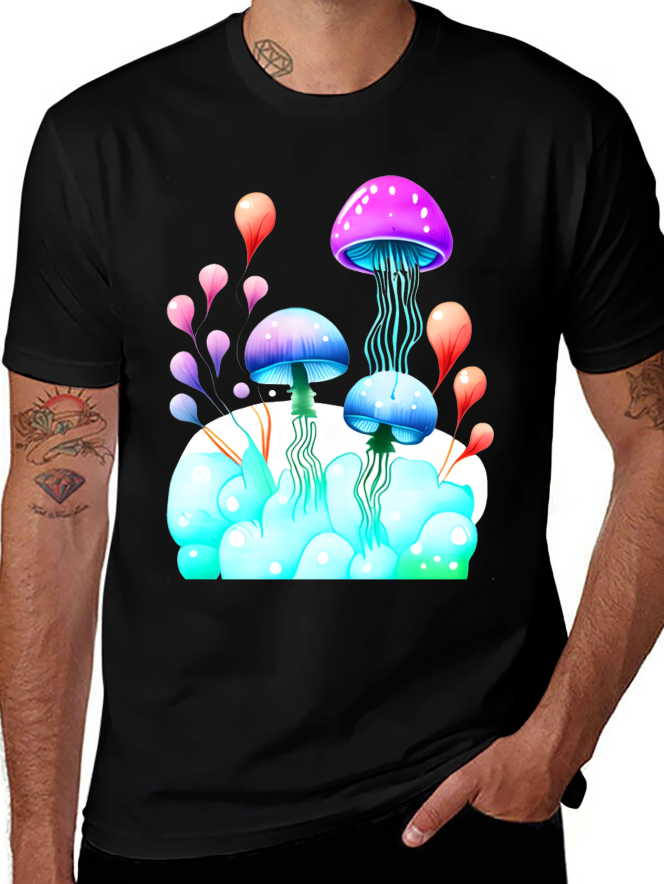 Variant 26 of Psychedelic Mushroom Graphic Tee
