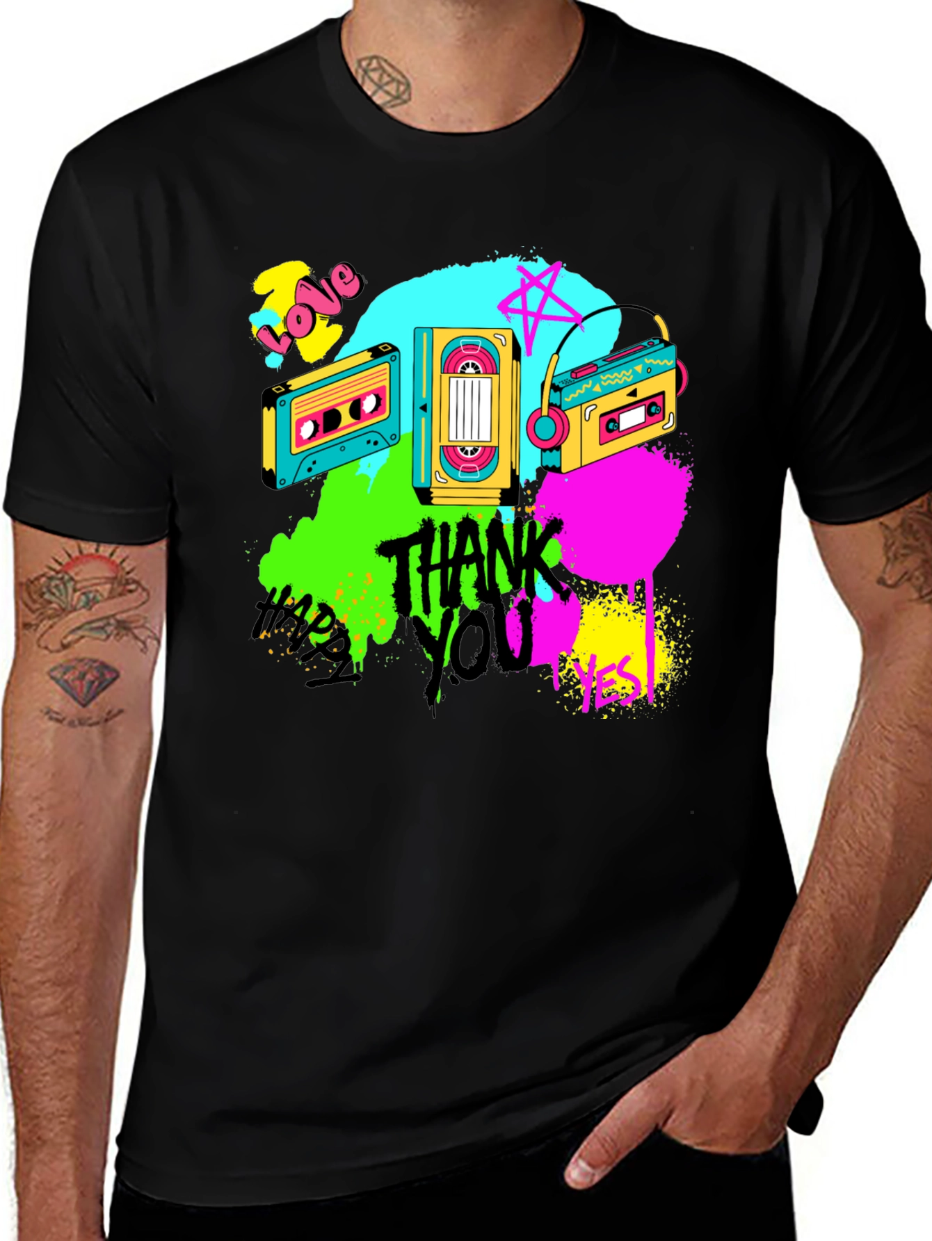 Variant 26 of Retro Cassette Graphic T-Shirt - 80s Vibe