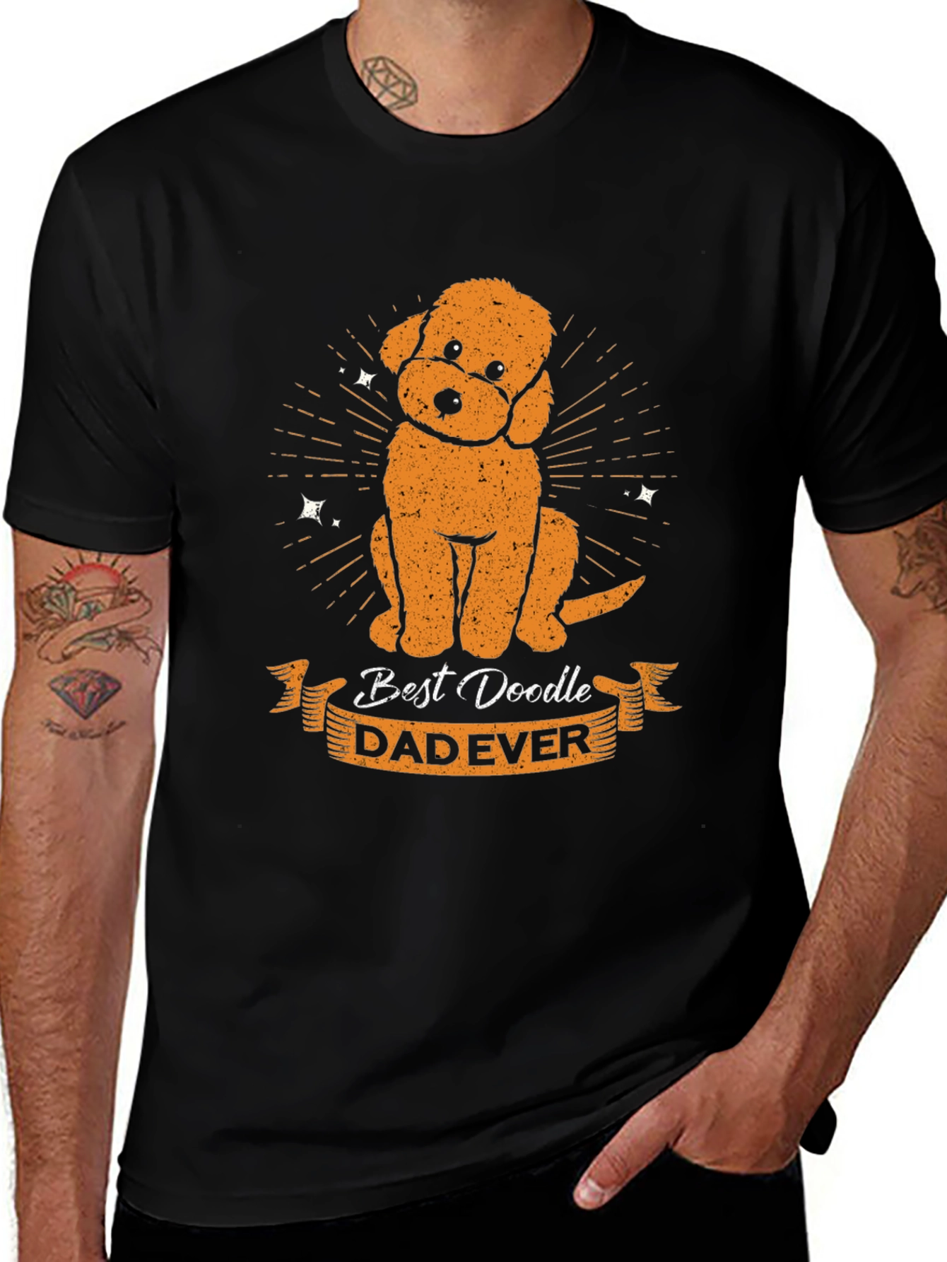 Variant 3 of Best Doodle Dad Ever T-Shirt