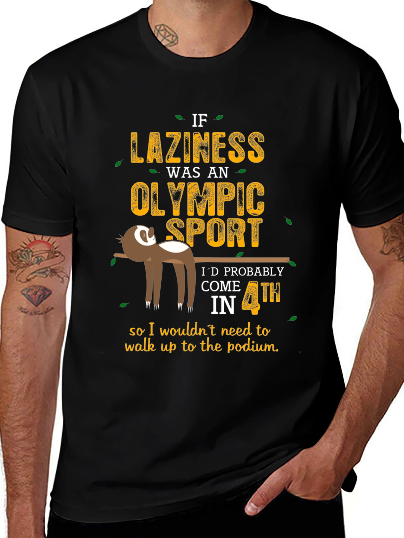 Variant 20 of Lazy Olympic Sport Sloth T-Shirt