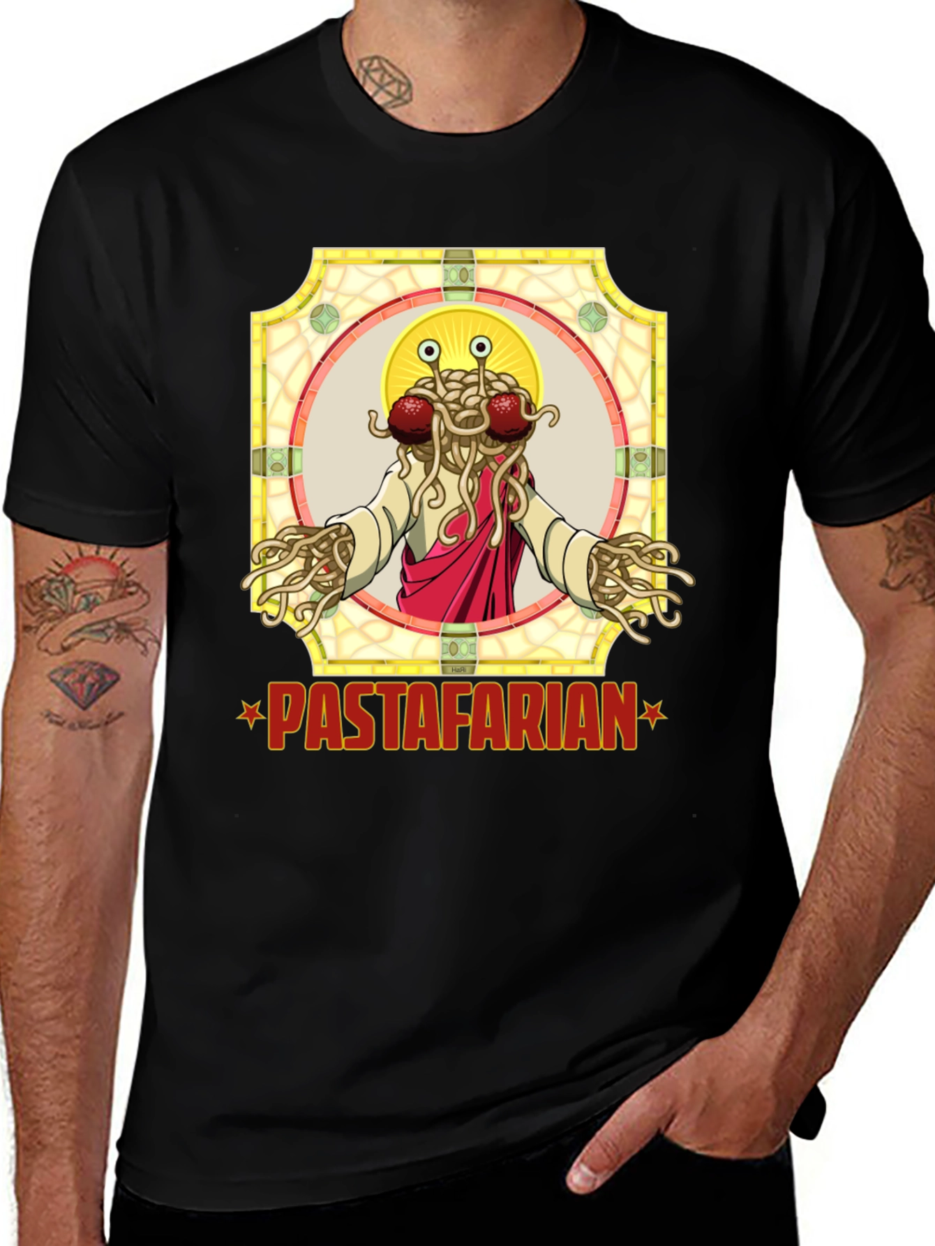 Pastafarian T-Shirt - Flying Spaghetti Monster