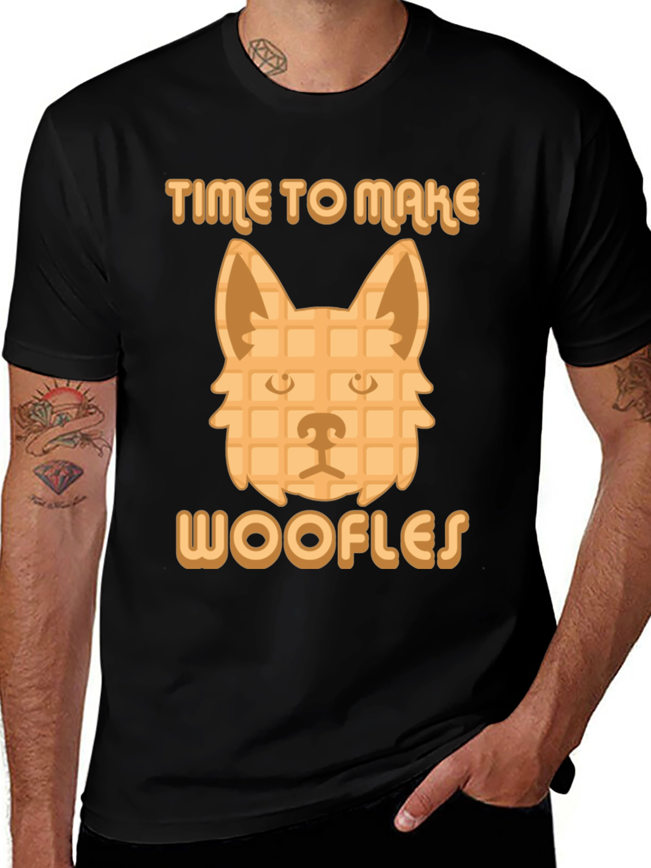 Variant 22 of Time to Make Woofles Funny Dog Waffle T-Shirt