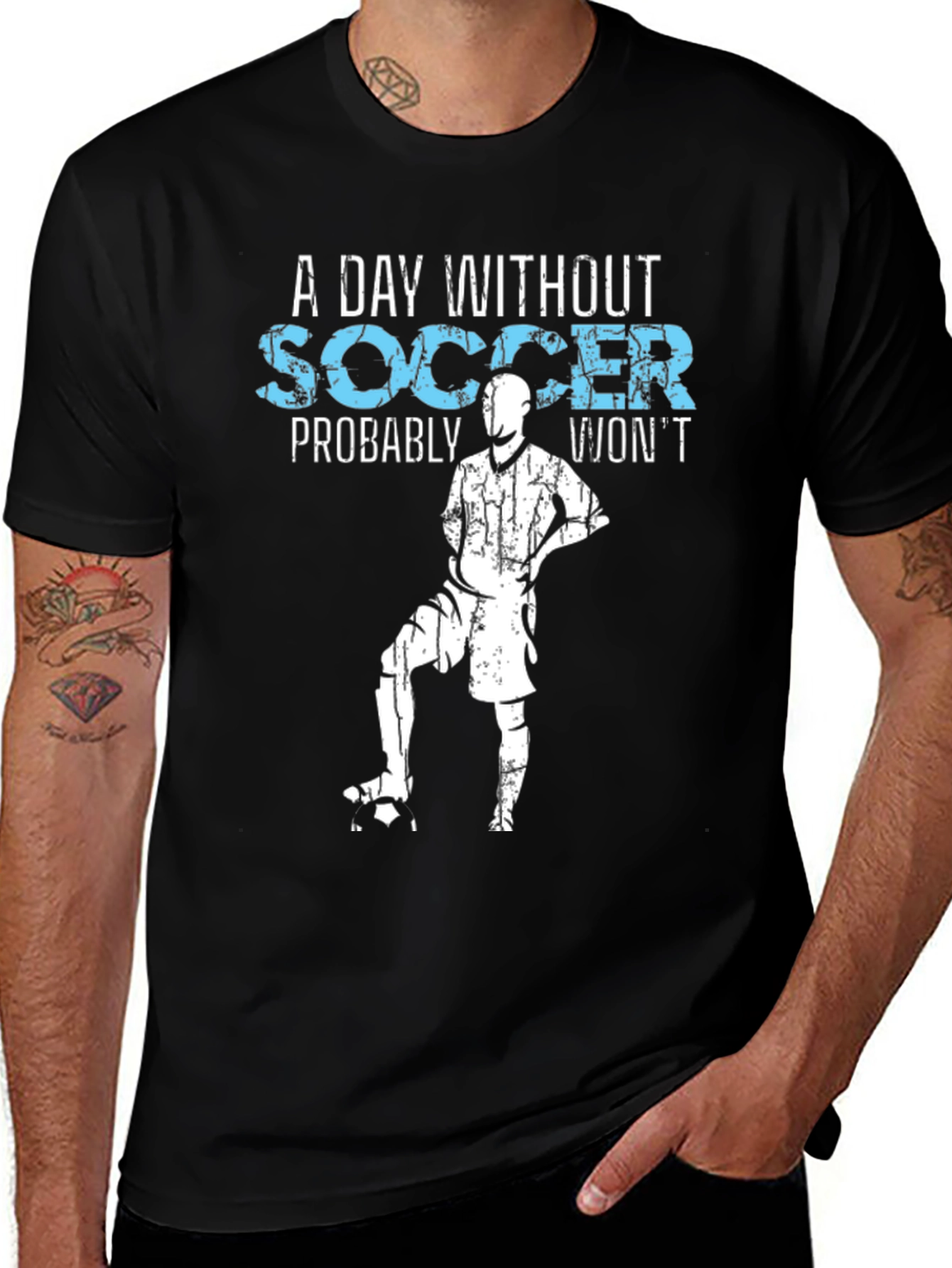 Variant 27 of A Day Without Soccer T-Shirt - Fun Sport Tee