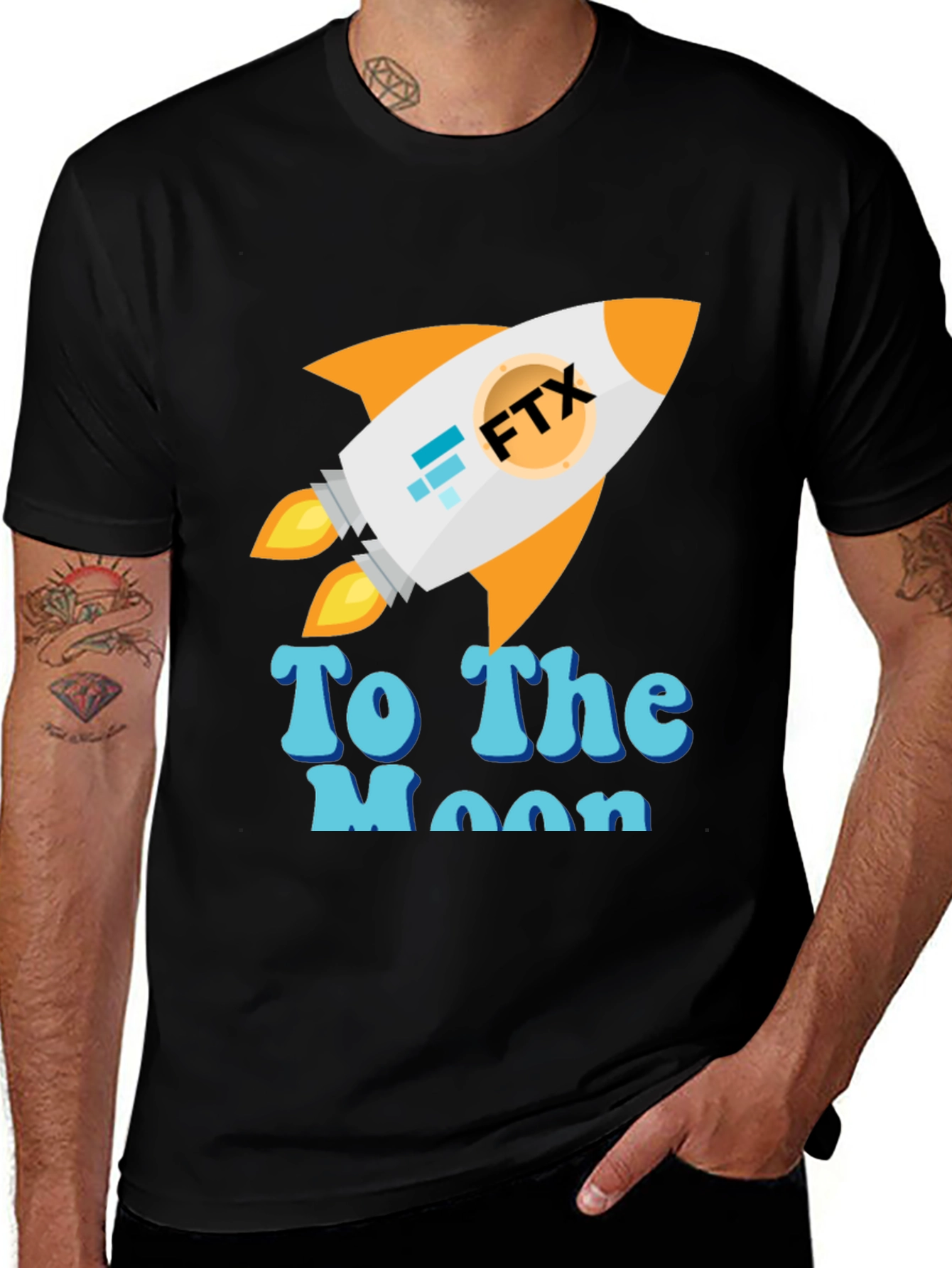 FTX To The Moon T-Shirt - Crypto Rocket