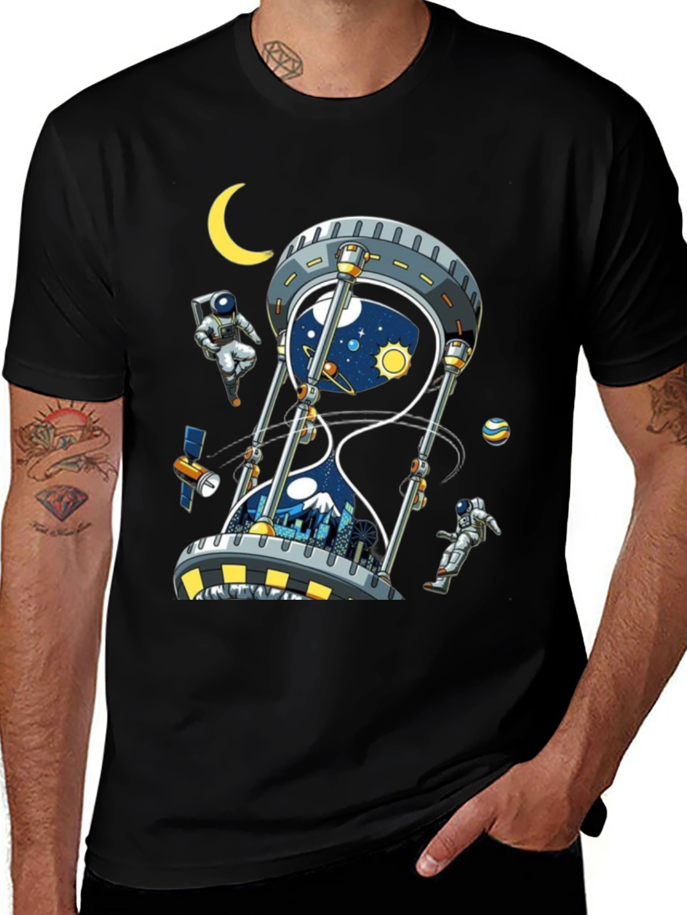 Cosmic Hourglass Graphic Tee