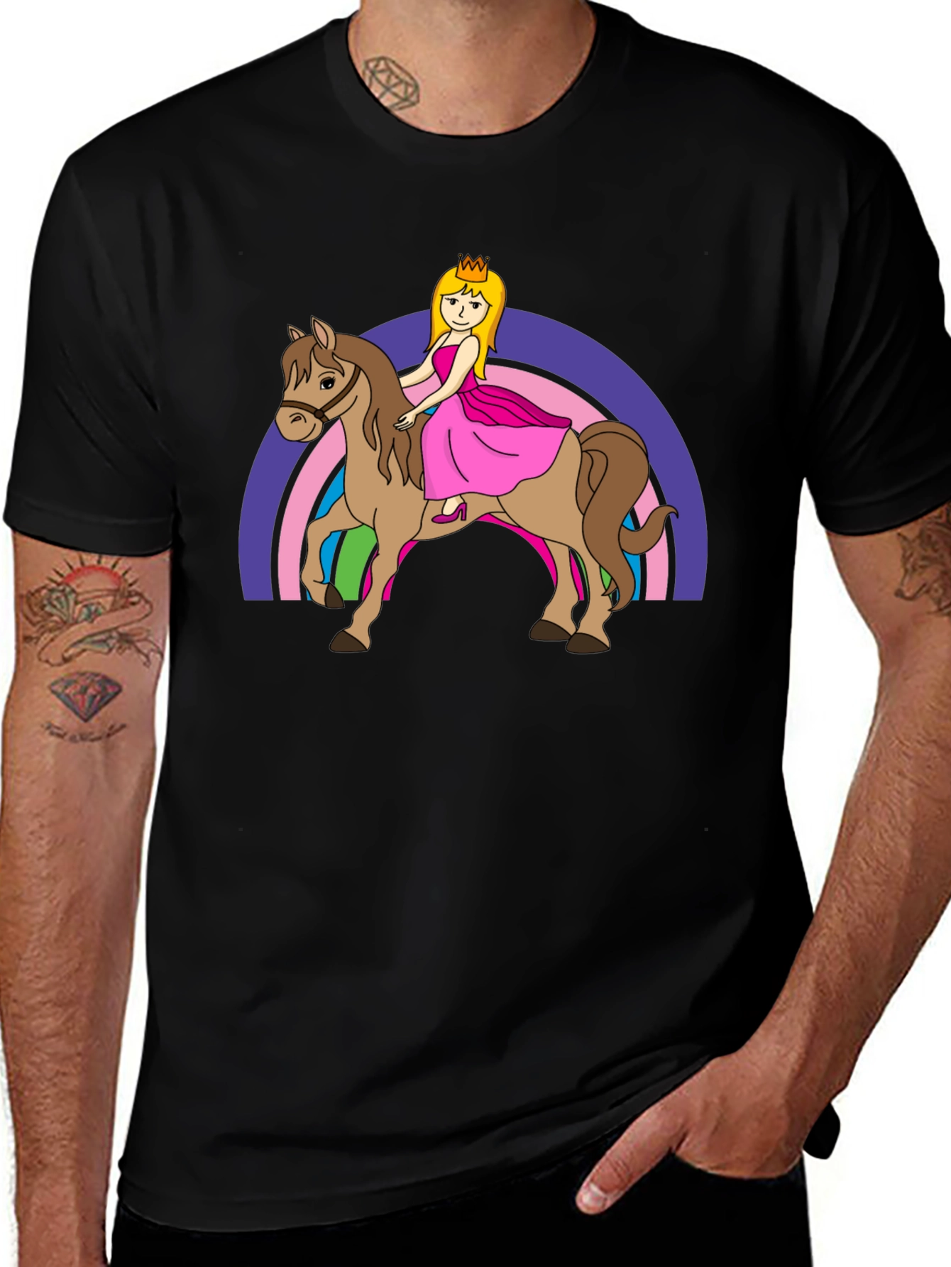 Variant 19 of Princess on Horseback Graphic Tee