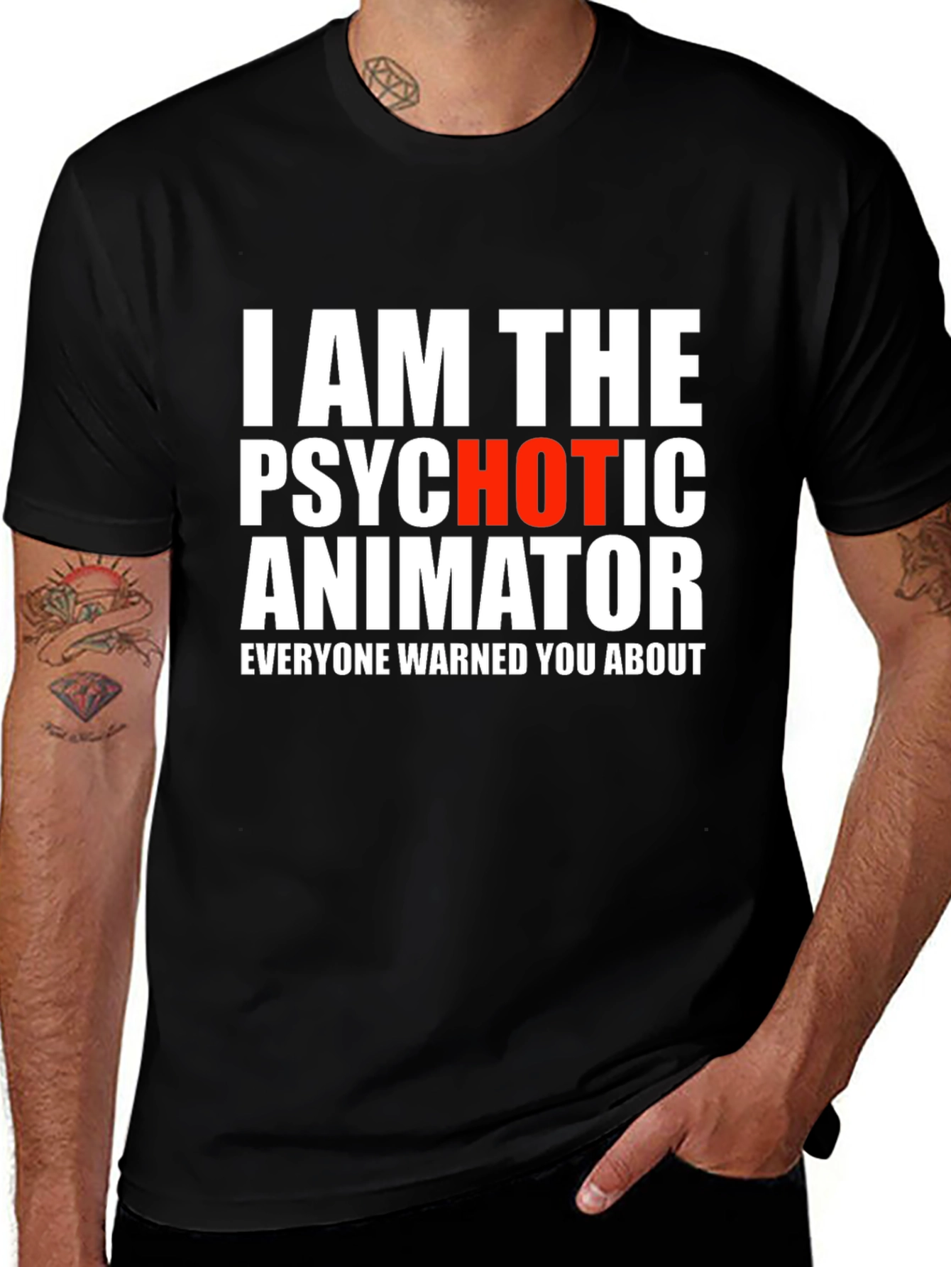 Variant 28 of Psychotic Animator Graphic T-Shirt