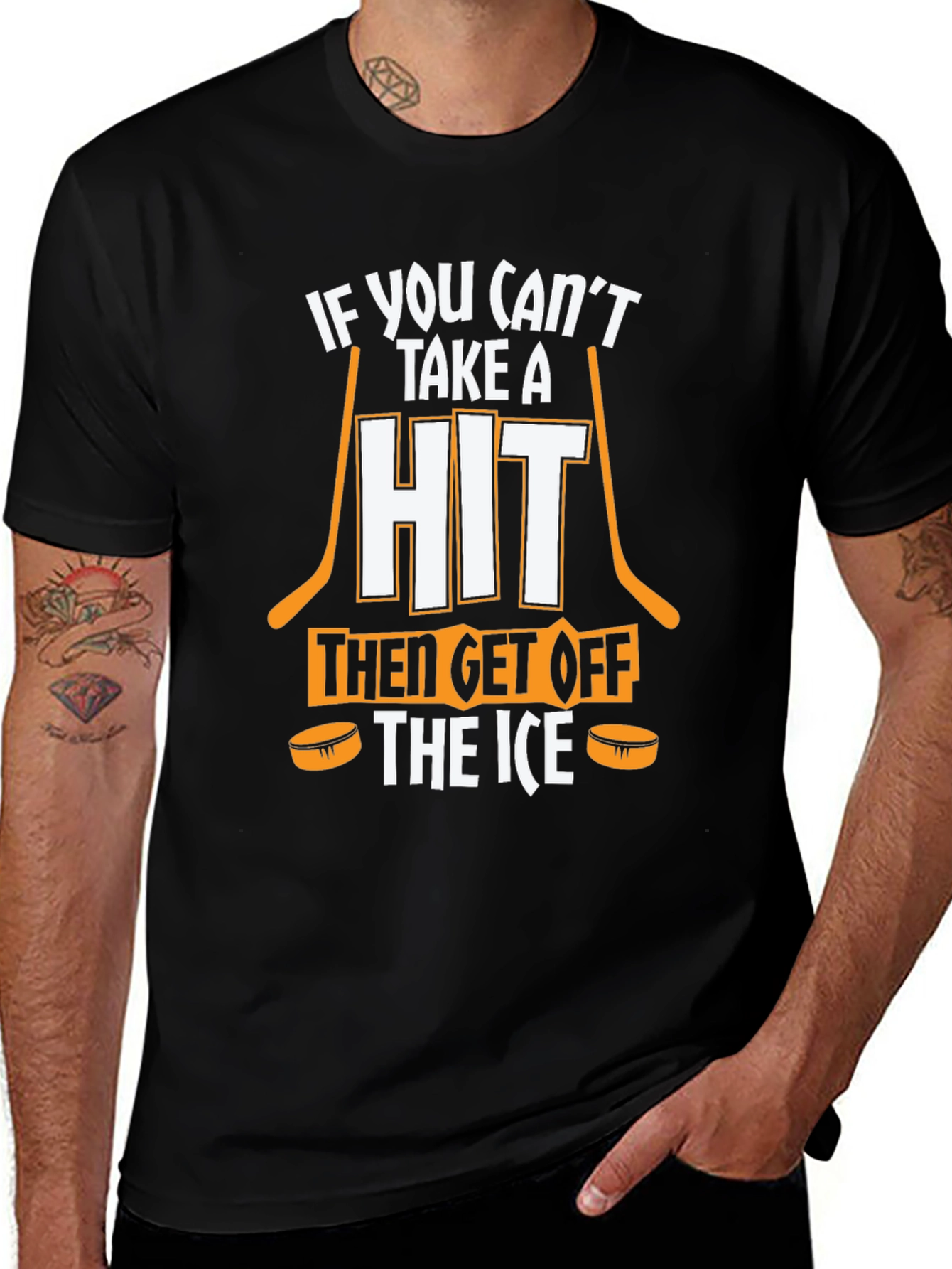 Variant 26 of Hockey T-Shirt: If You Can't Take a Hit
