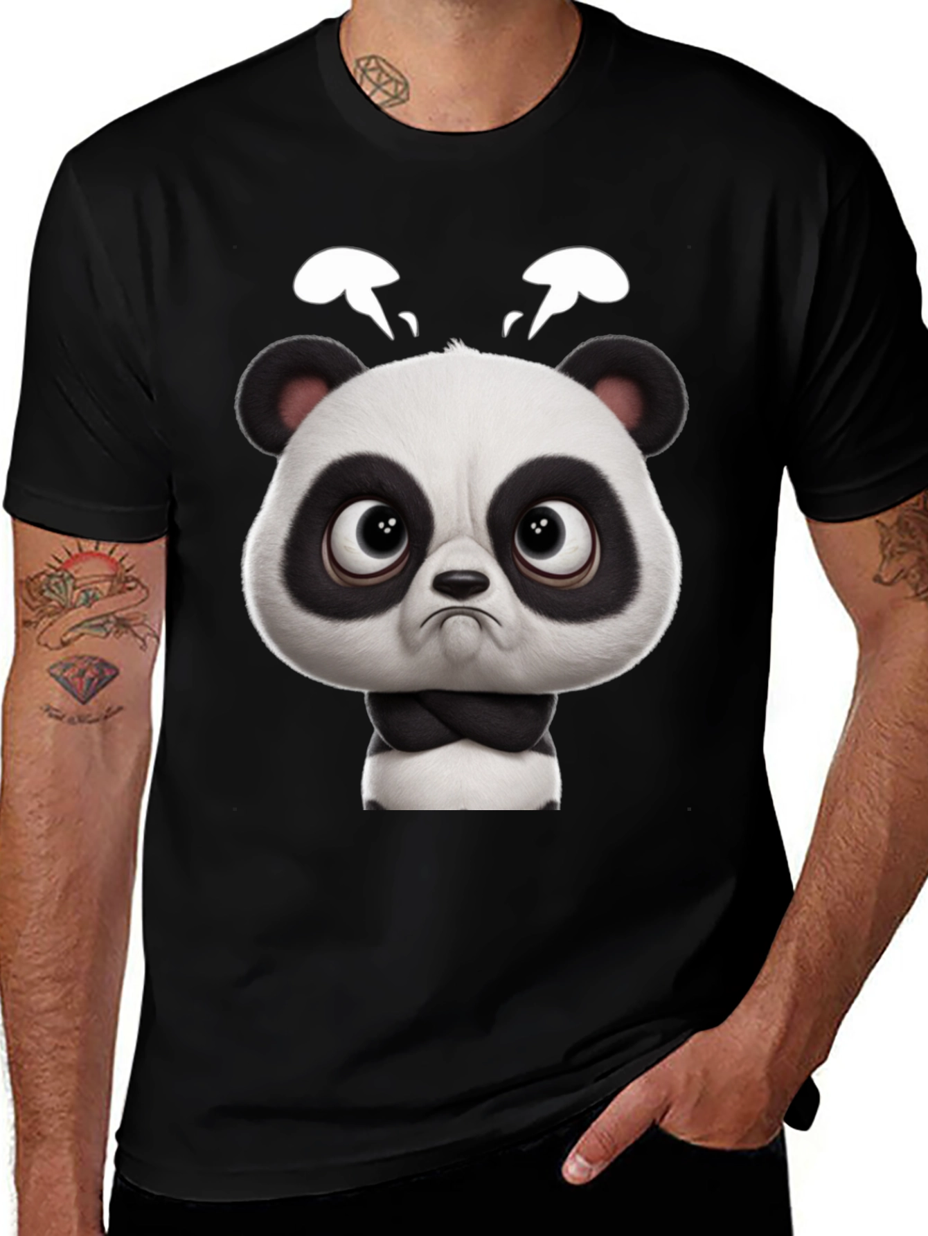 Variant 22 of Grumpy Panda Graphic Tee