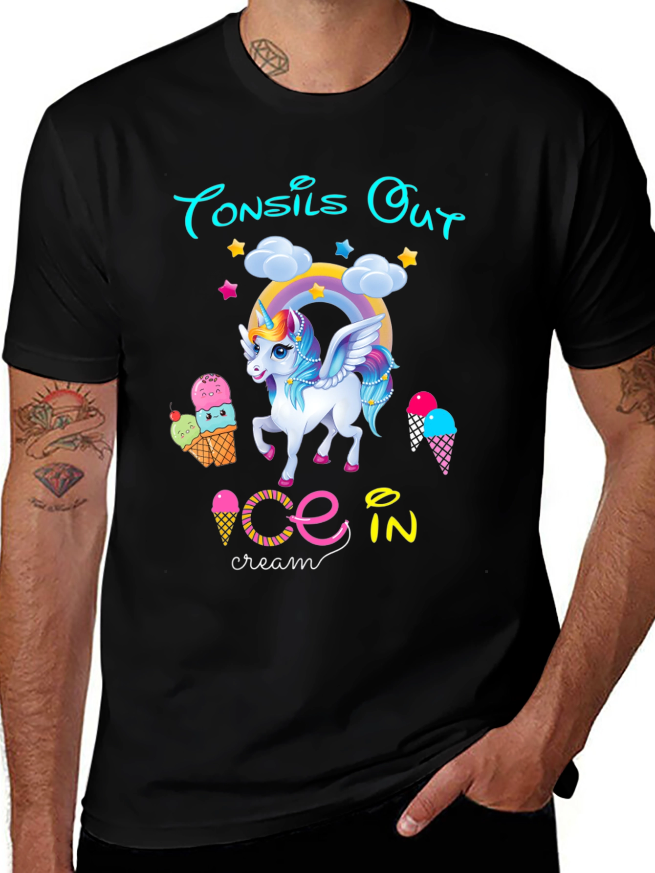 Variant 28 of Consils Out Ice Cream Unicorn T-Shirt