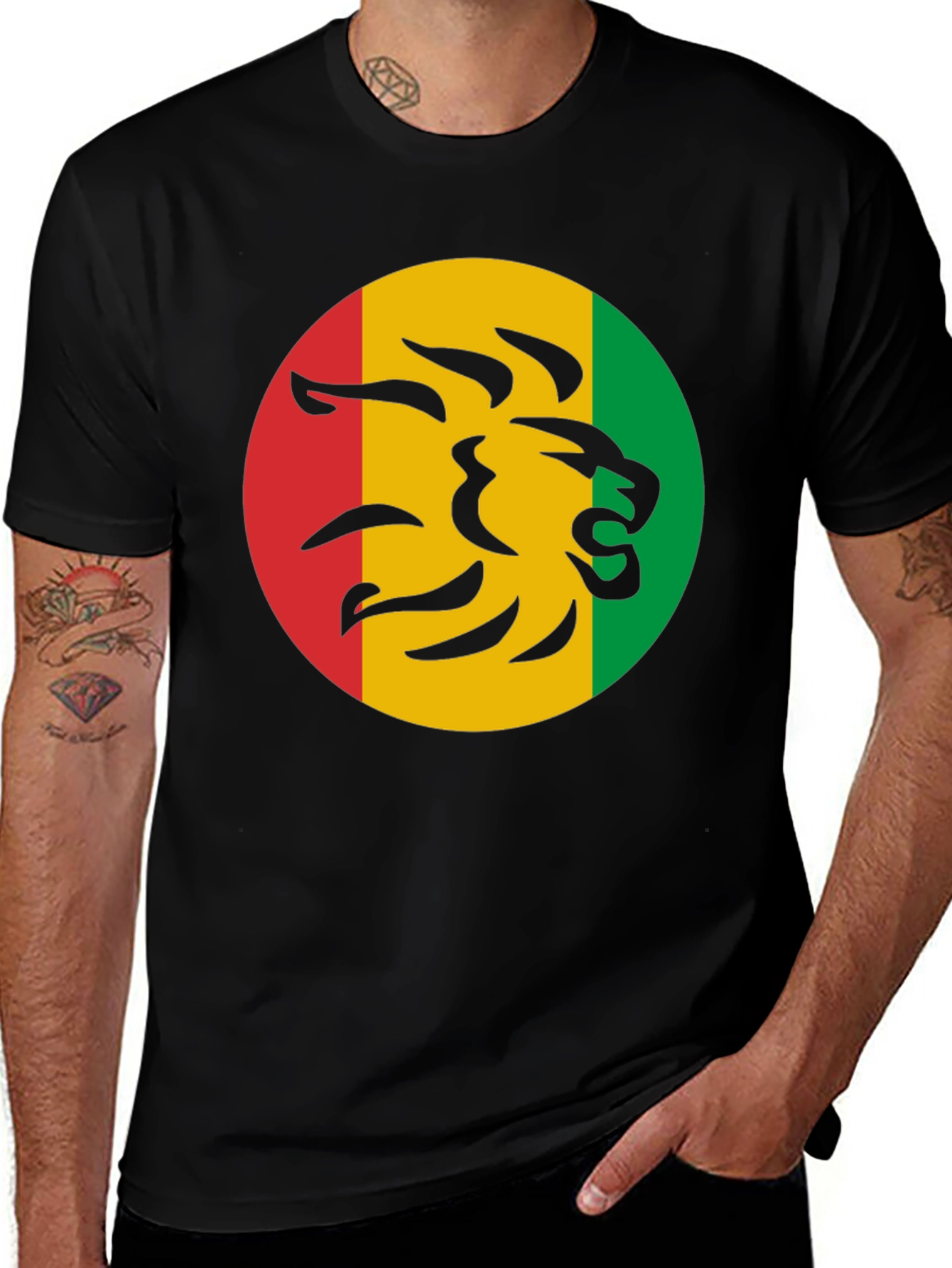 Rasta Lion Head T-Shirt