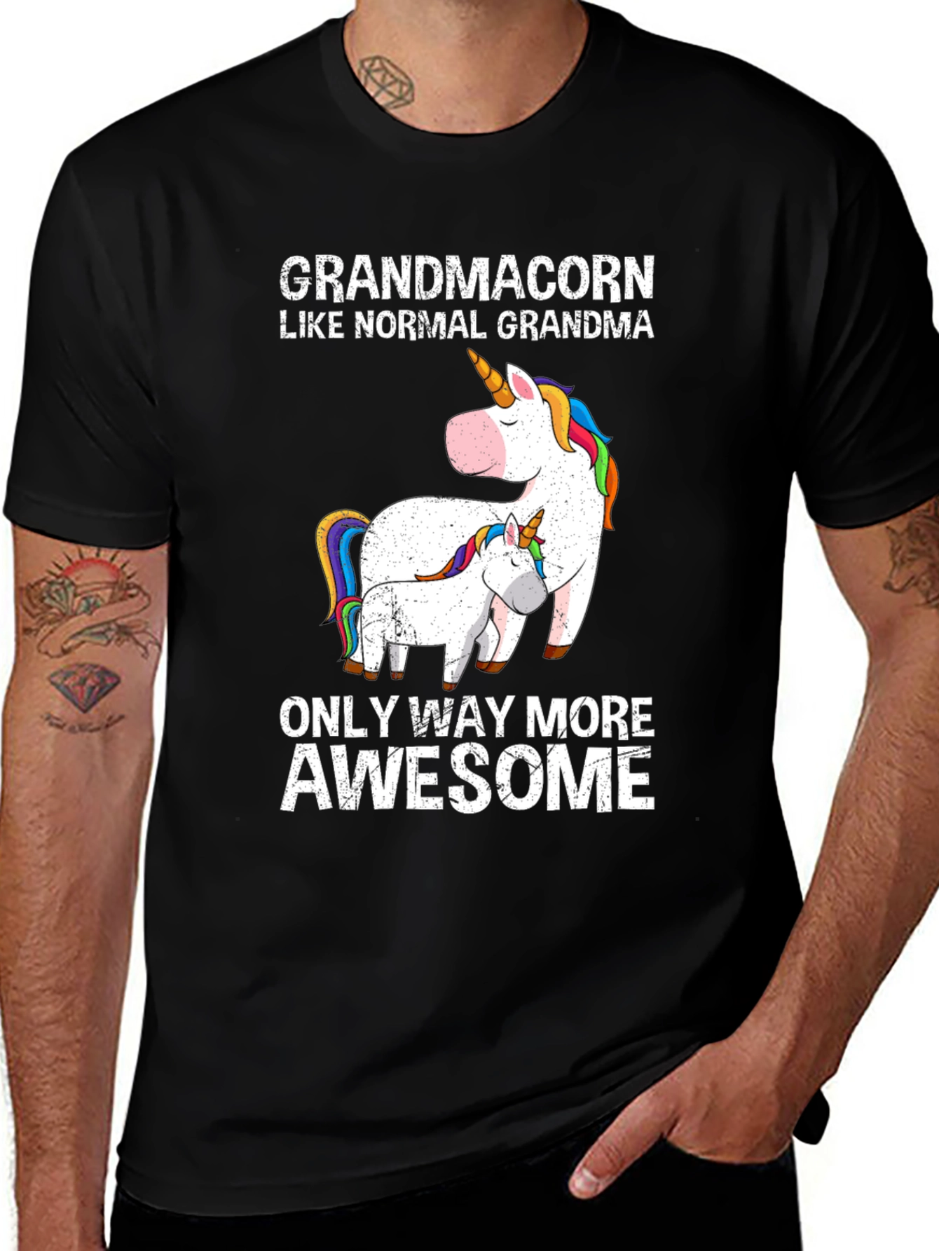 Variant 30 of Grandmacorn Unicorn Graphic T-Shirt