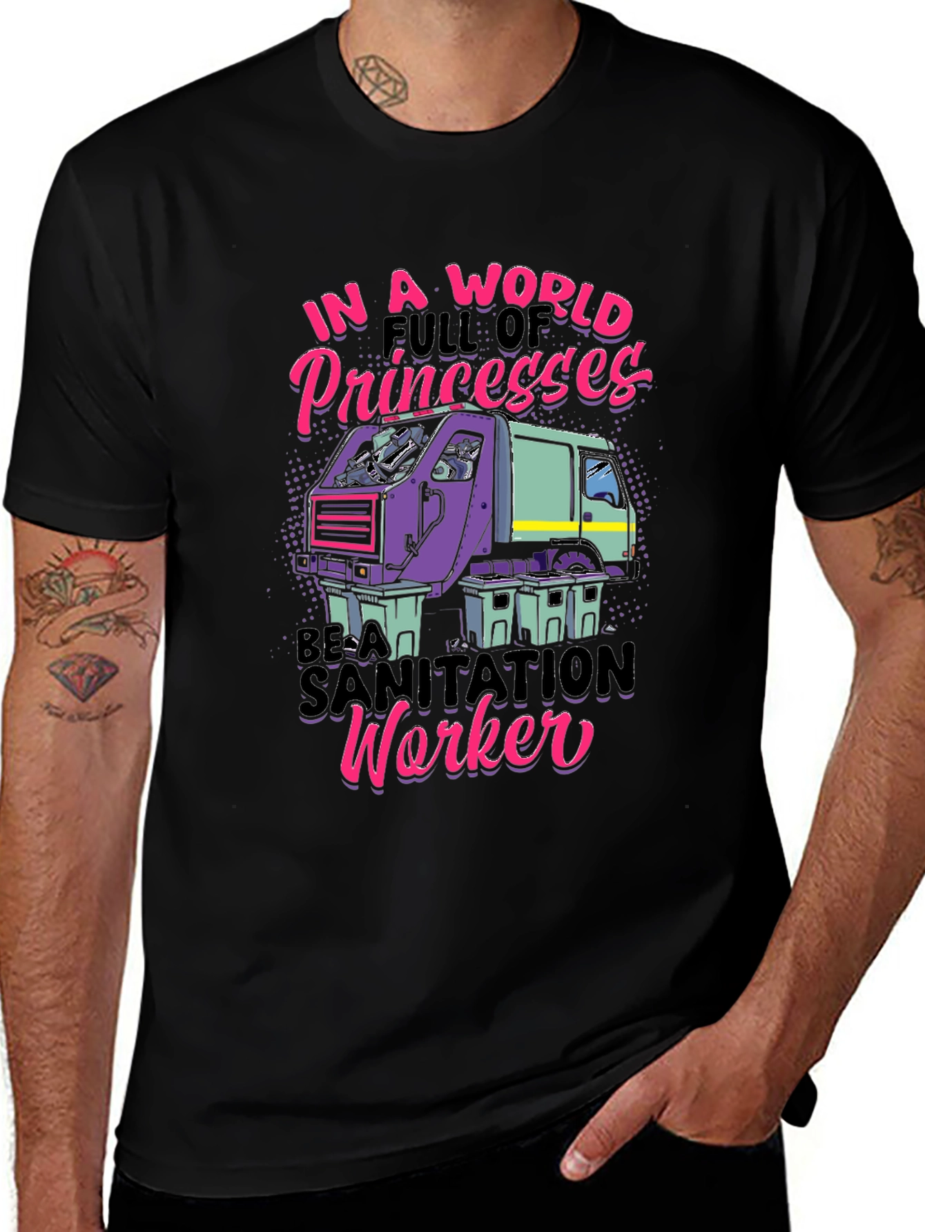 Variant 4 of Sanitation Worker Graphic T-Shirt