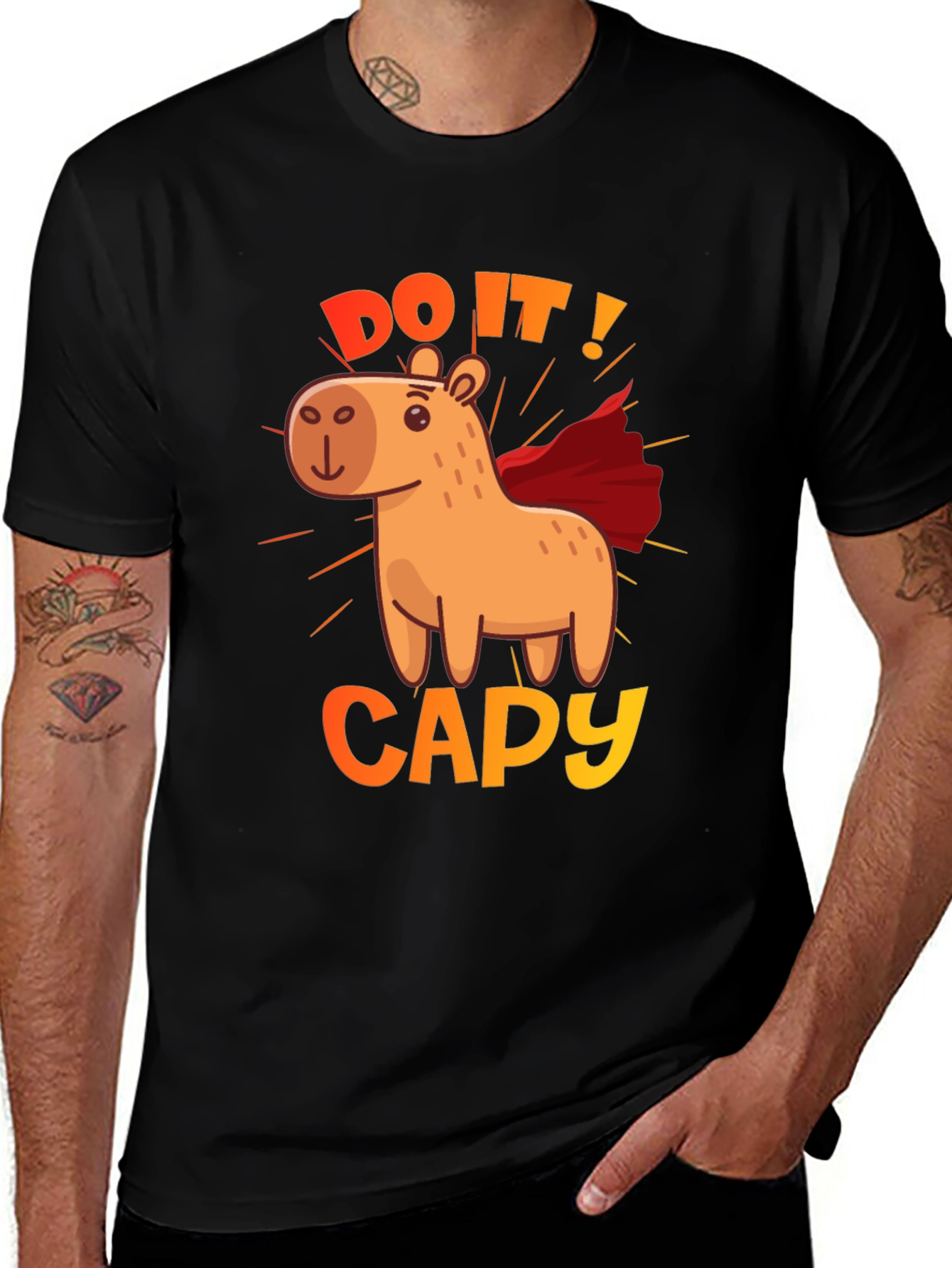 Variant 25 of Do It! Capy Superhero Graphic Tee