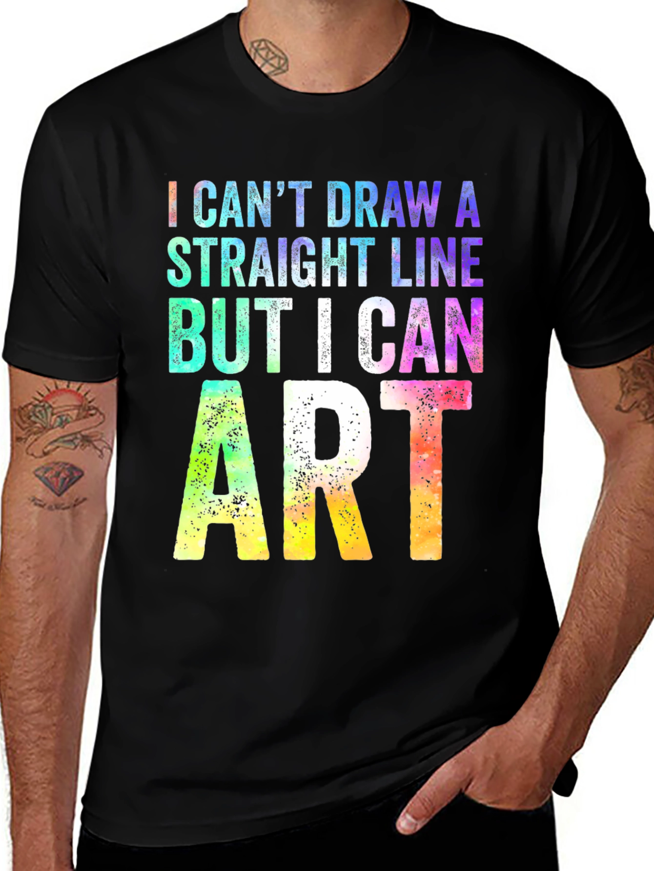 Variant 15 of Artist Graphic T-Shirt: I Can ART