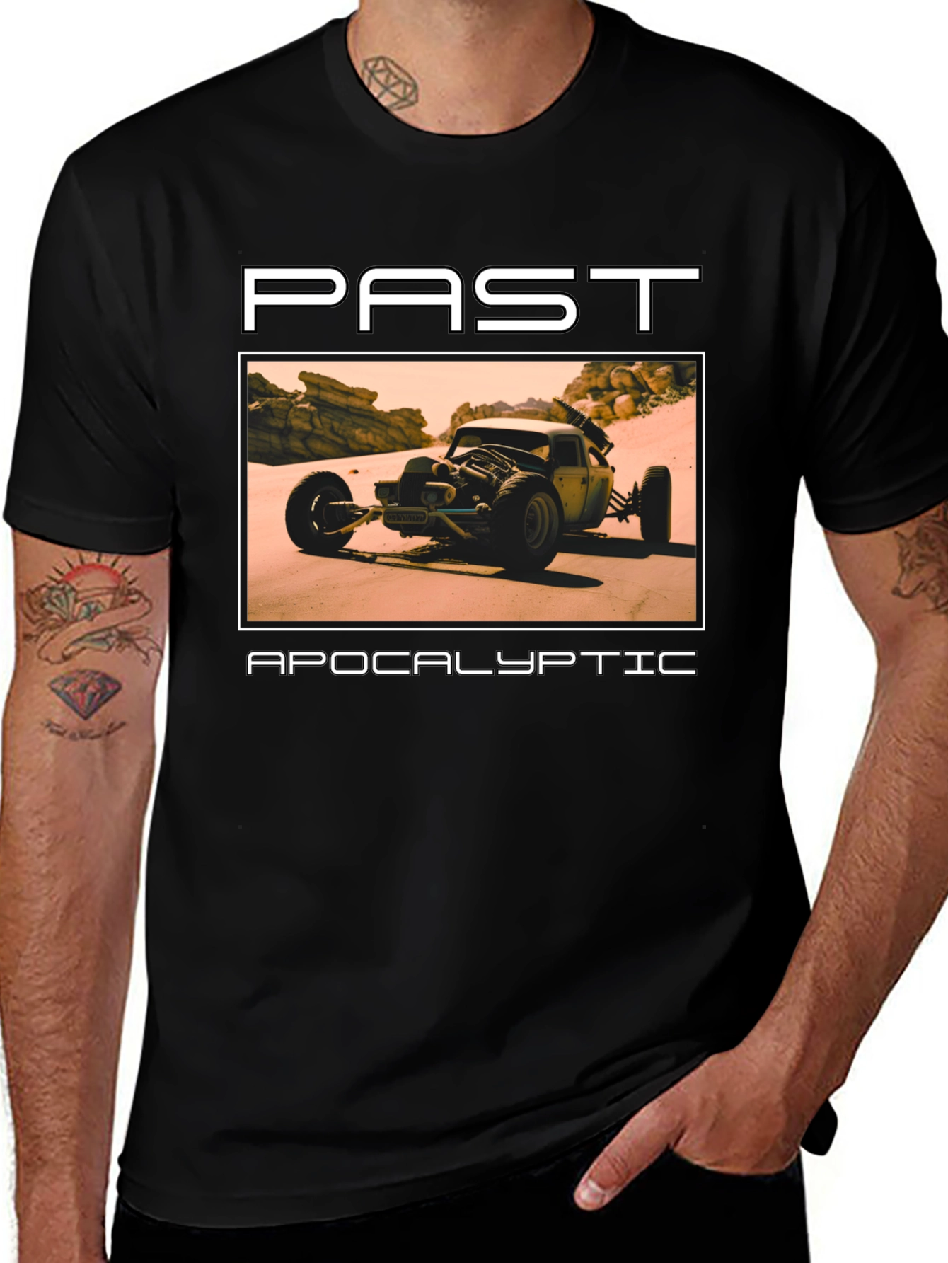 Variant 12 of Past Apocalyptic T-Shirt - Car Design