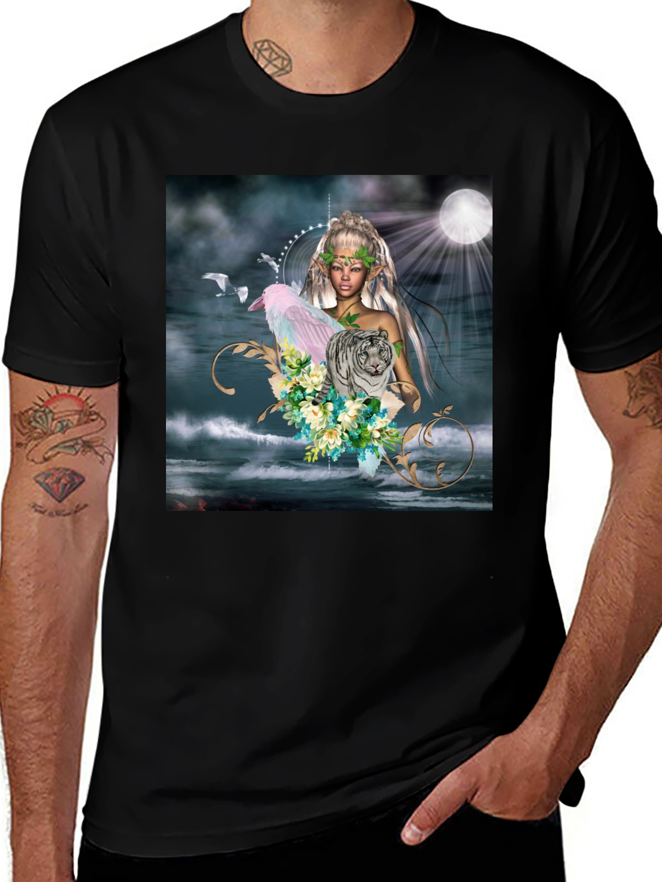 Variant 26 of Fantasy Art Print T-Shirt