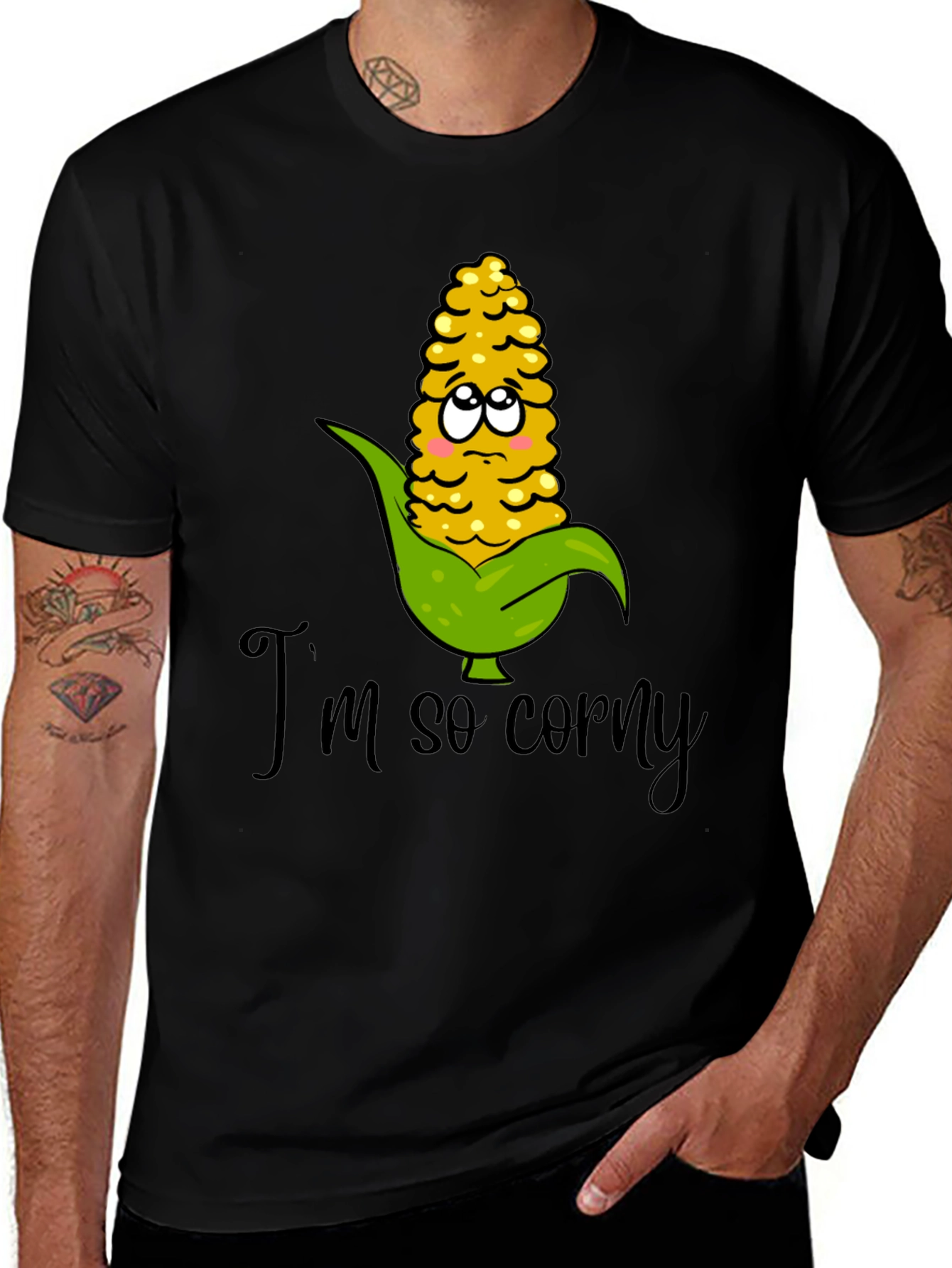 Variant 11 of I'm So Corny Graphic T-Shirt - Funny Corn Pun Tee