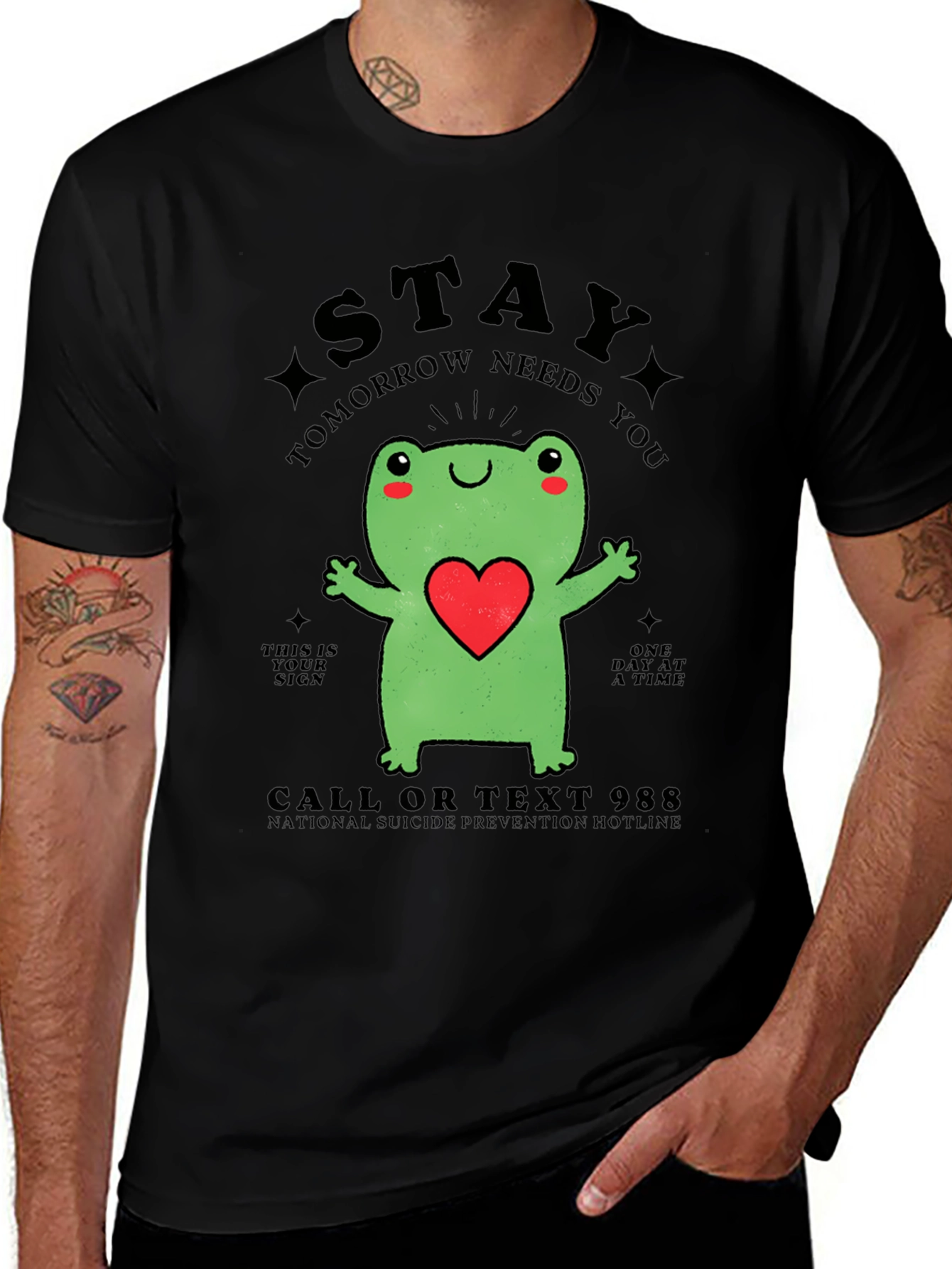 Stay Frog T-Shirt - Suicide Prevention Hotline