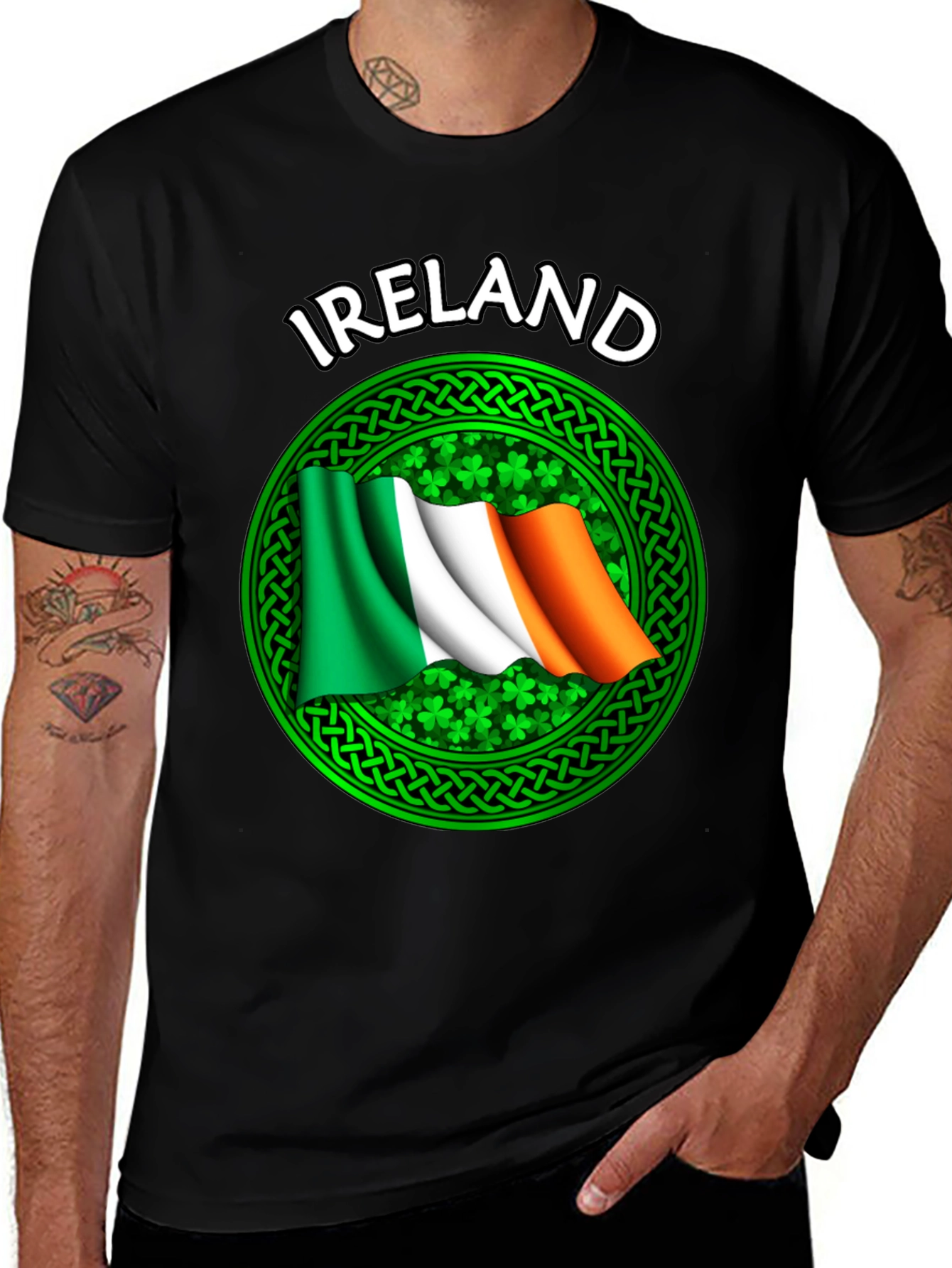 Ireland Flag Shamrock T-Shirt