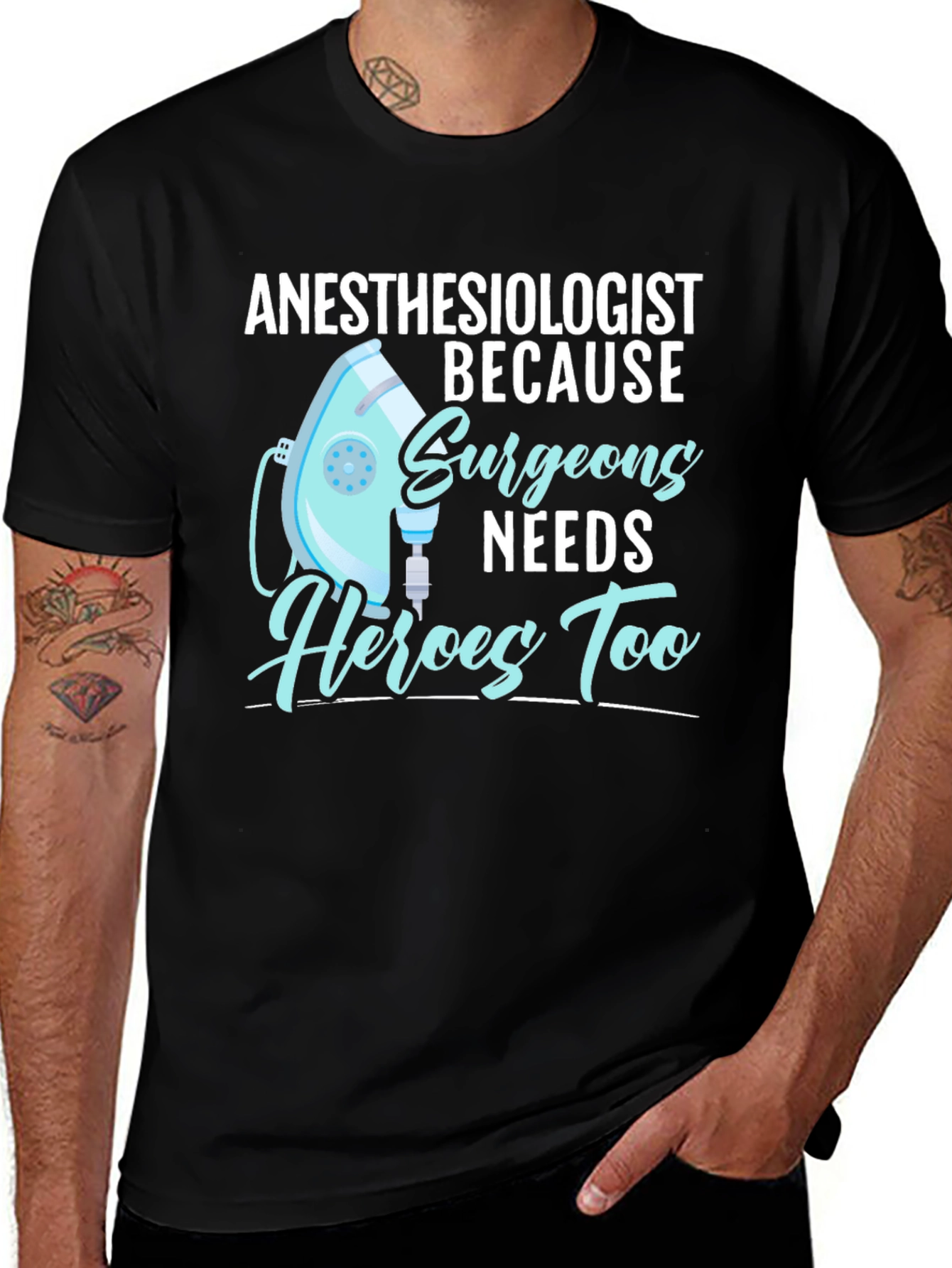 Variant 10 of Anesthesiologist Heroes T-Shirt - Medical Staff Appreciation Tee