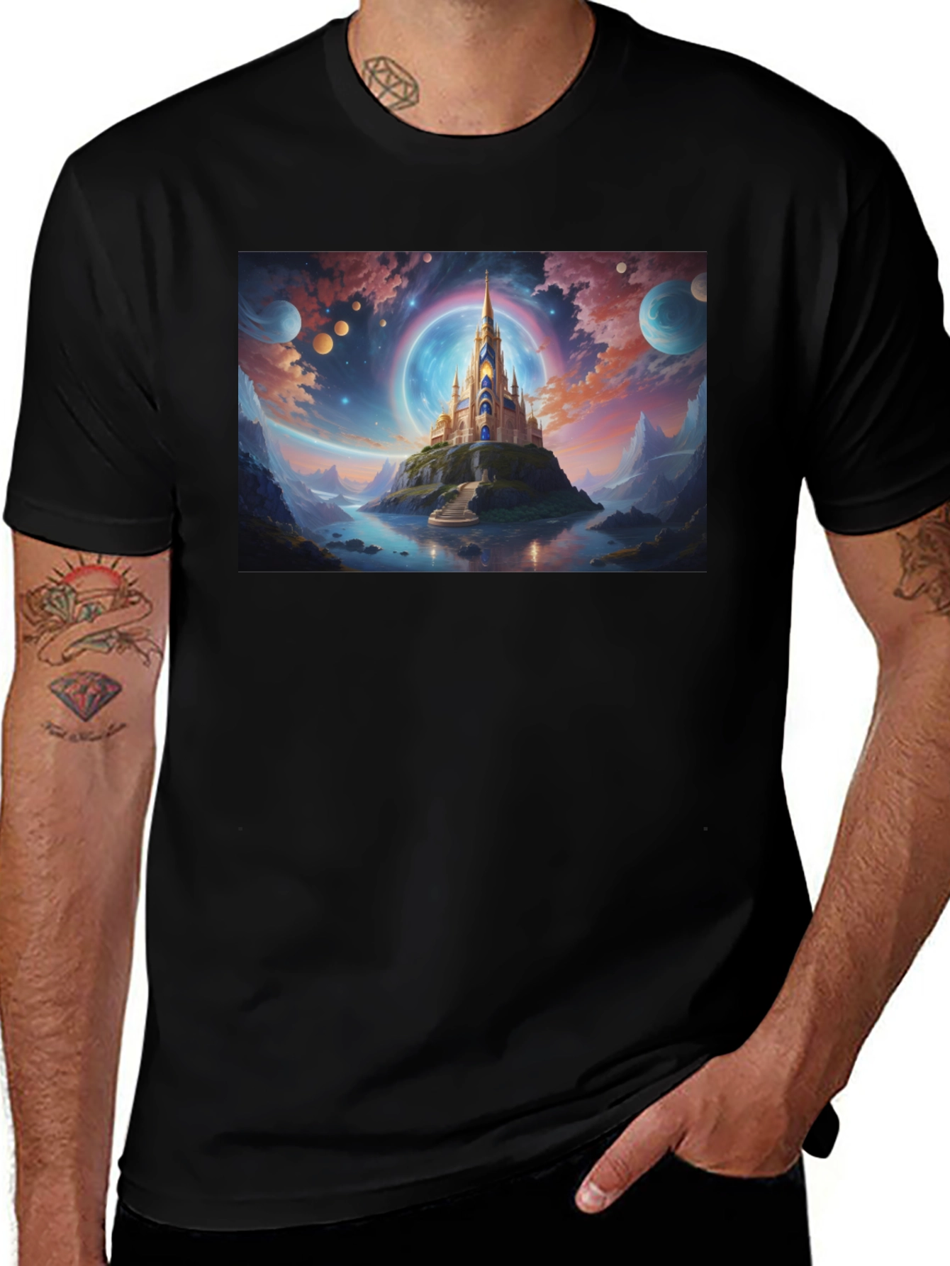Variant 15 of Fantasy Castle Graphic Tee