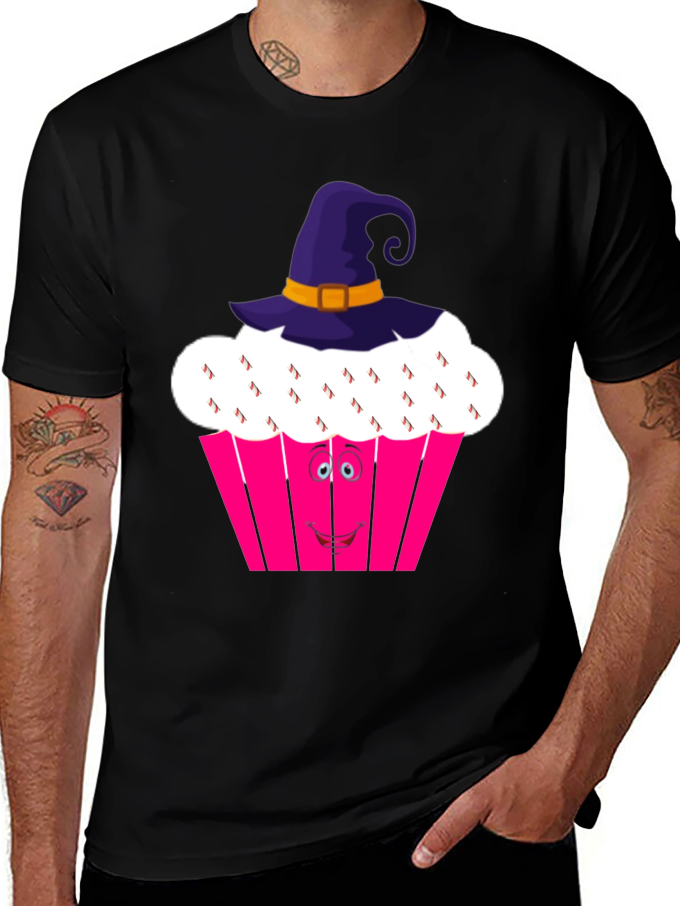 Variant 15 of Halloween Cupcake Graphic T-Shirt