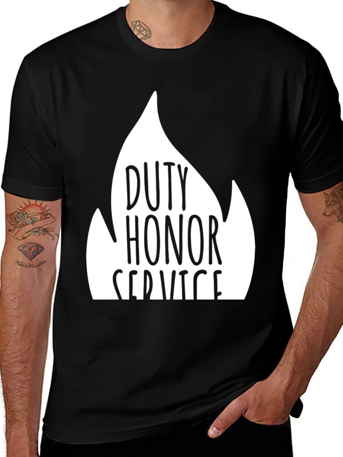 Variant 10 of Duty Honor Service Graphic T-Shirt