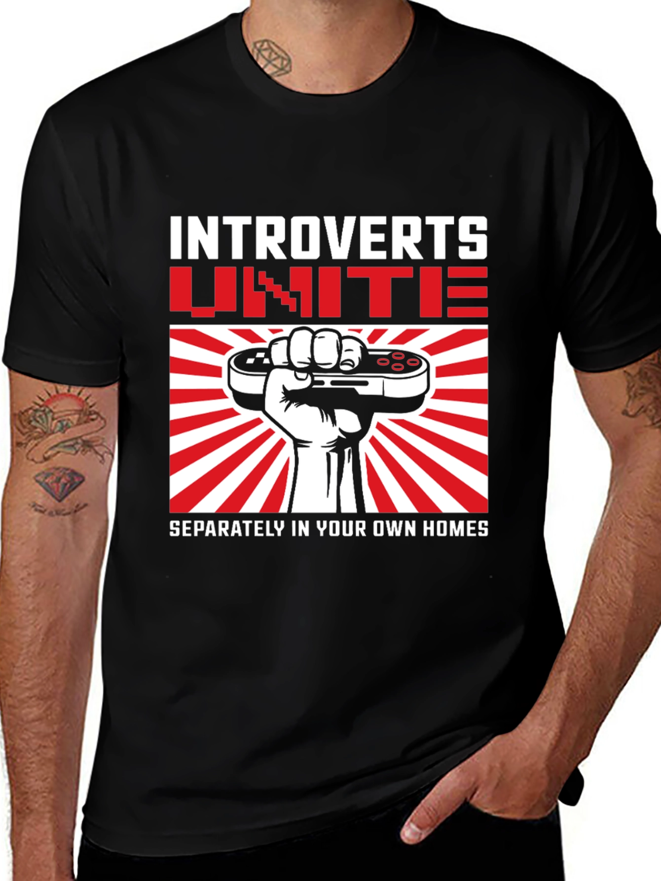 Introverts Unite Graphic T-Shirt - Separately!