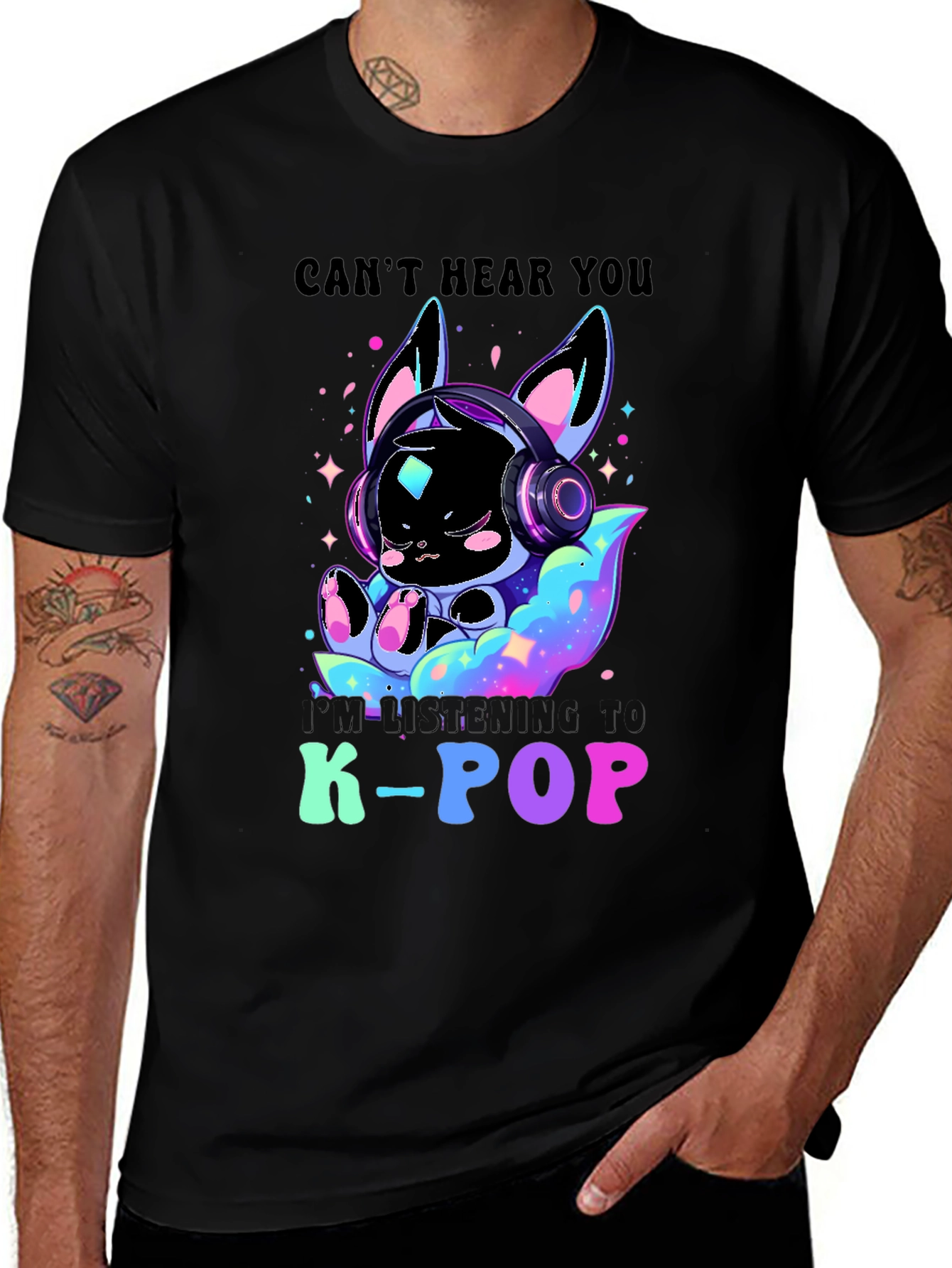 K-Pop Music Lover Tee: I Can't Hear You