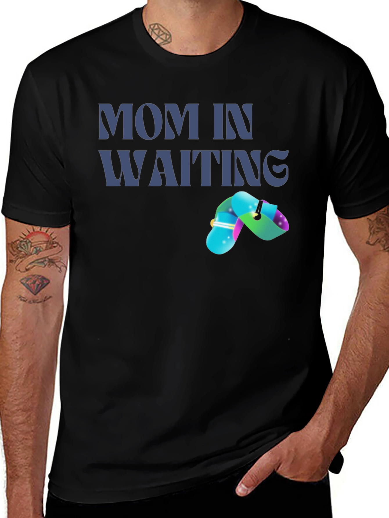 Variant 22 of Mom In Waiting Graphic Tee