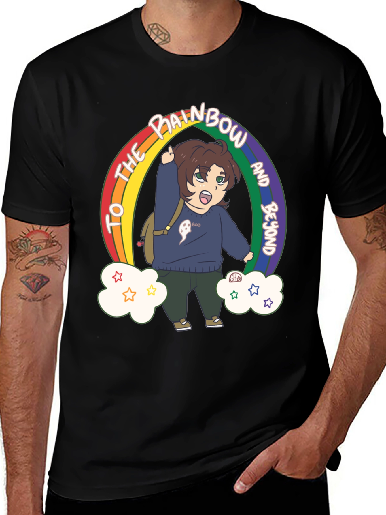 Variant 21 of Rainbow and Beyond Graphic Tee