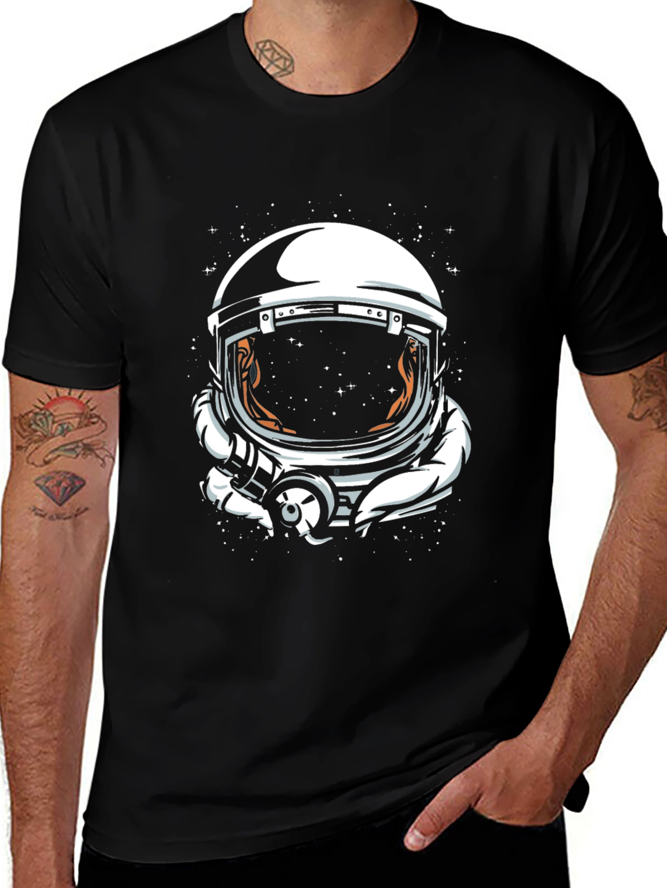 Variant 5 of Astronaut Helmet Graphic Tee