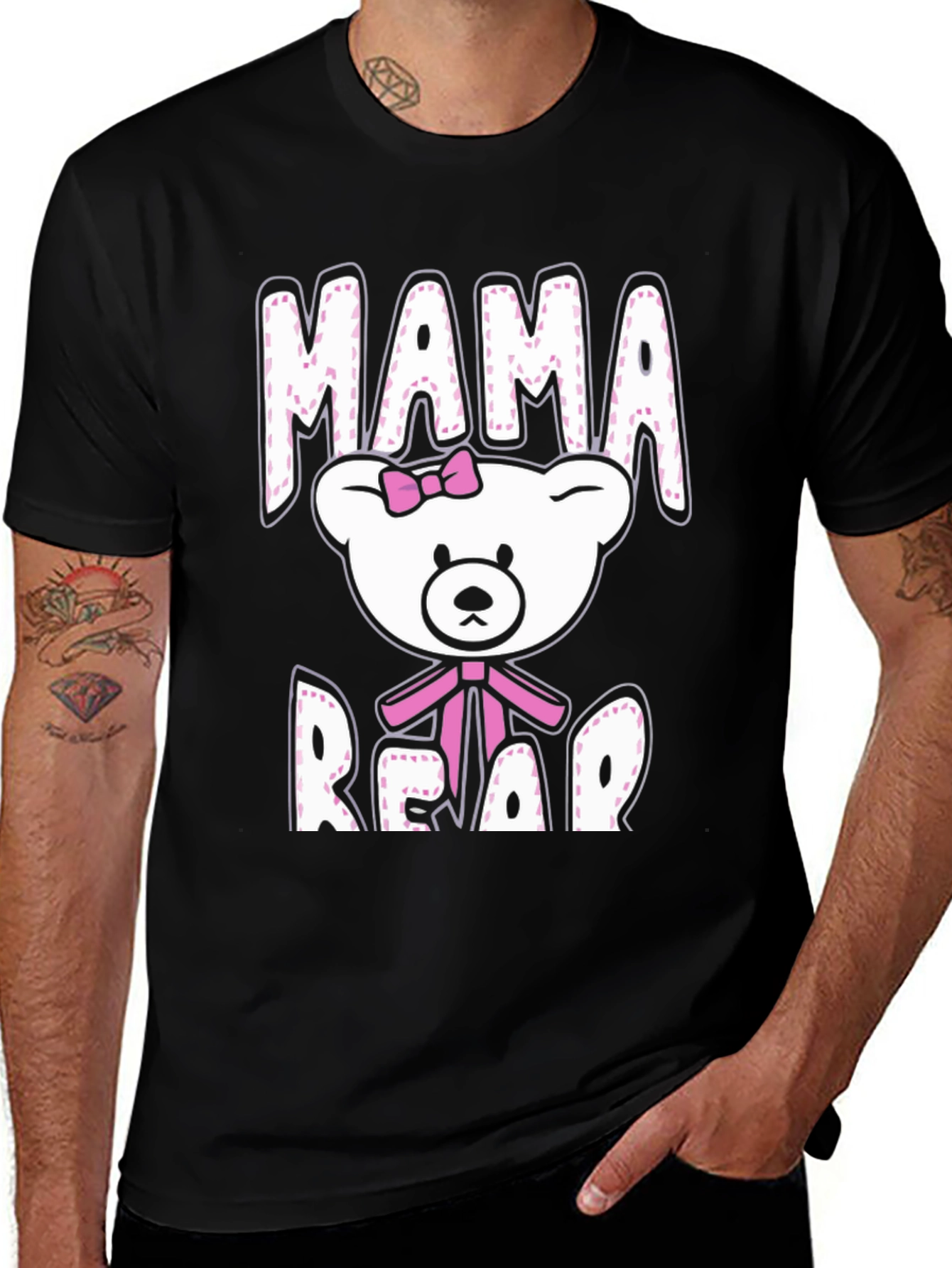 Variant 25 of Mama Bear Graphic T-Shirt - Cute Family Tee