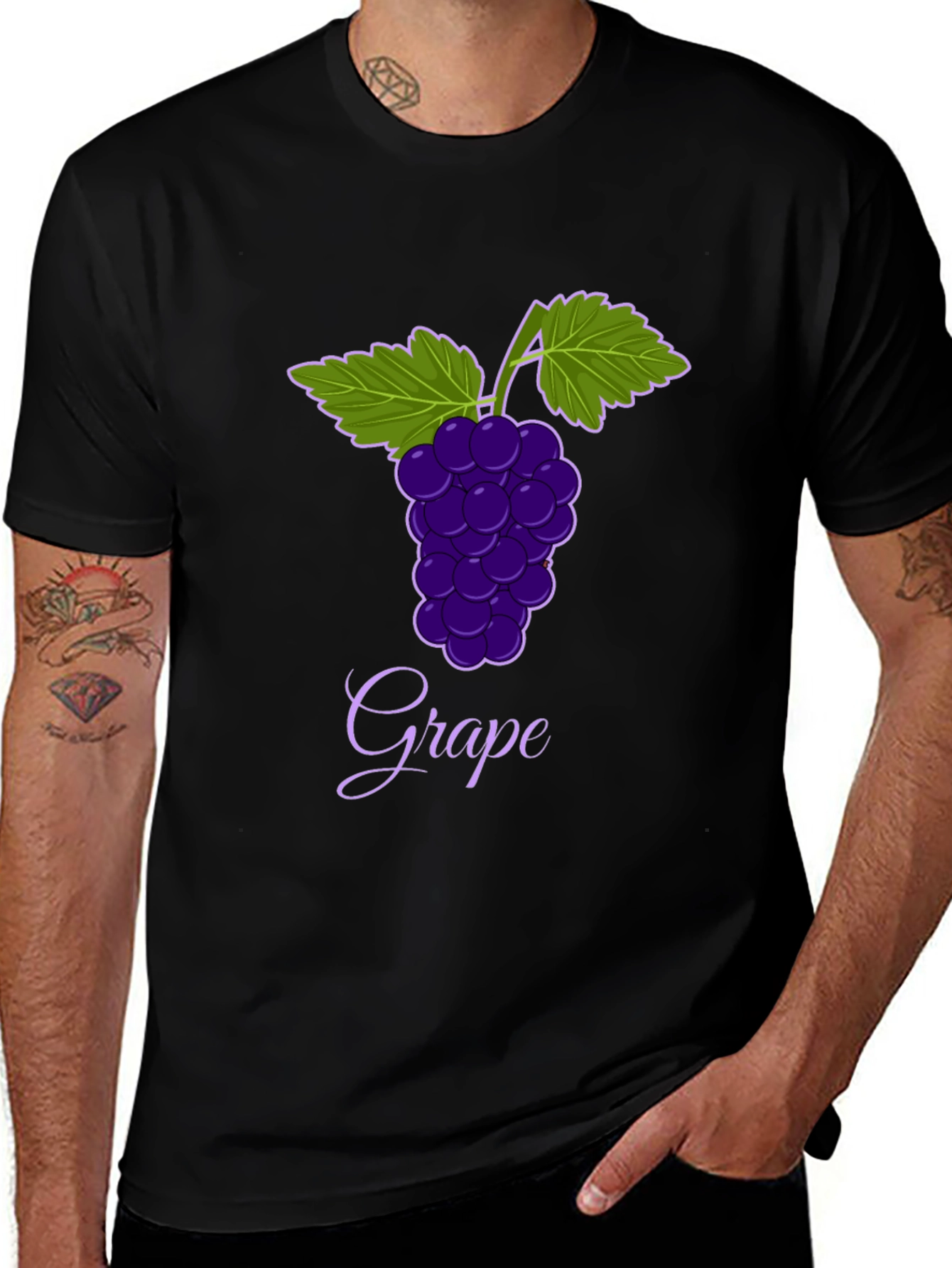 Variant 24 of Grape Graphic T-Shirt - Stylish Fruit Design
